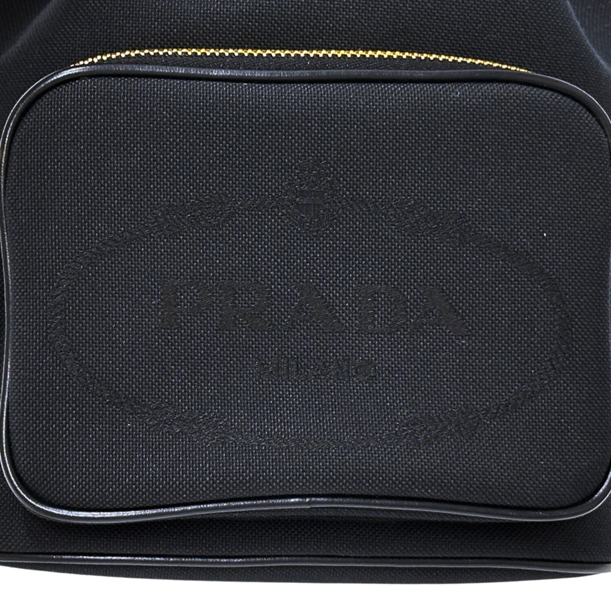 Prada Black Canvas Handbag Shoulder Bag (Pre-Owned)
