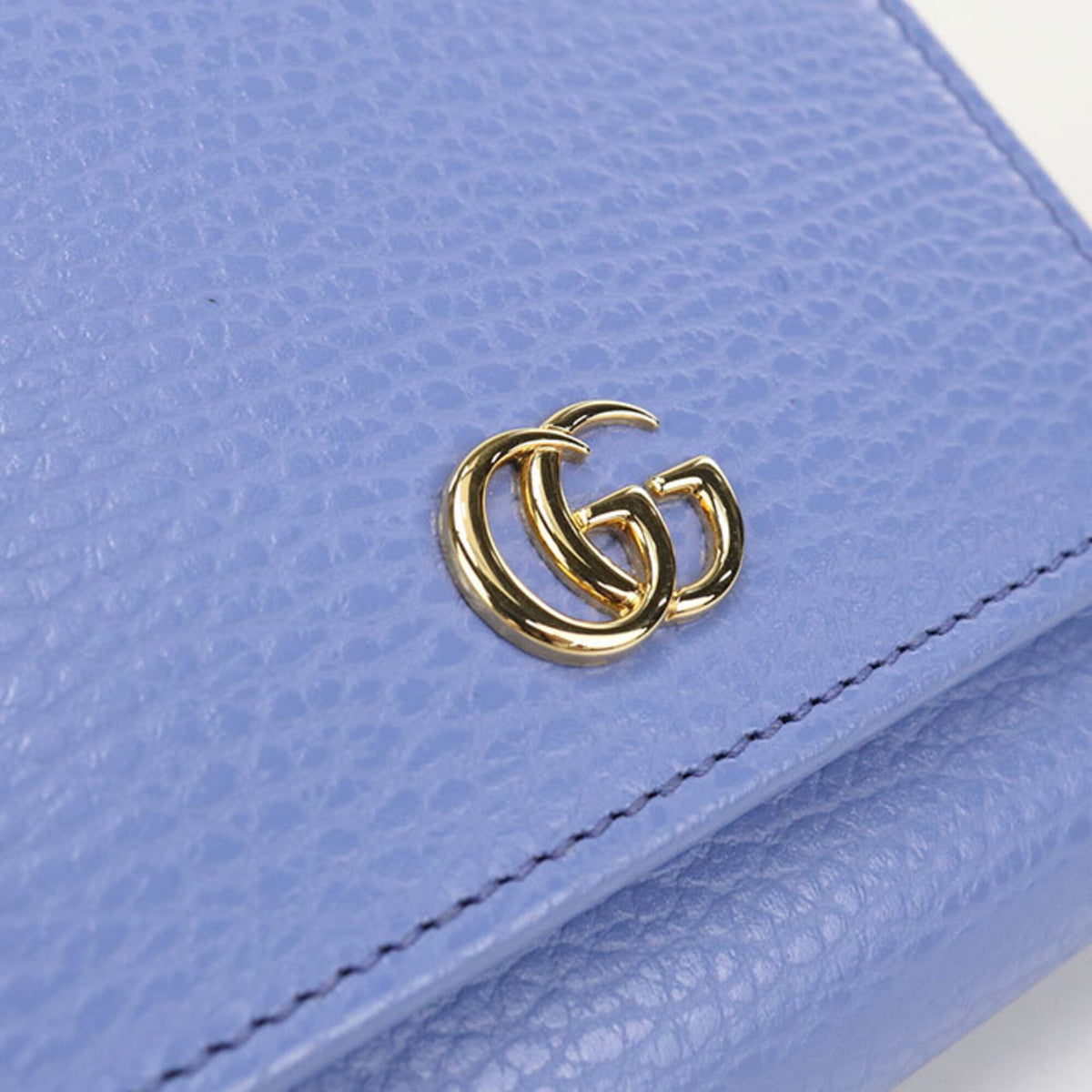 Gucci Blue Leather Wallet (Bi-Fold) (Pre-Owned)