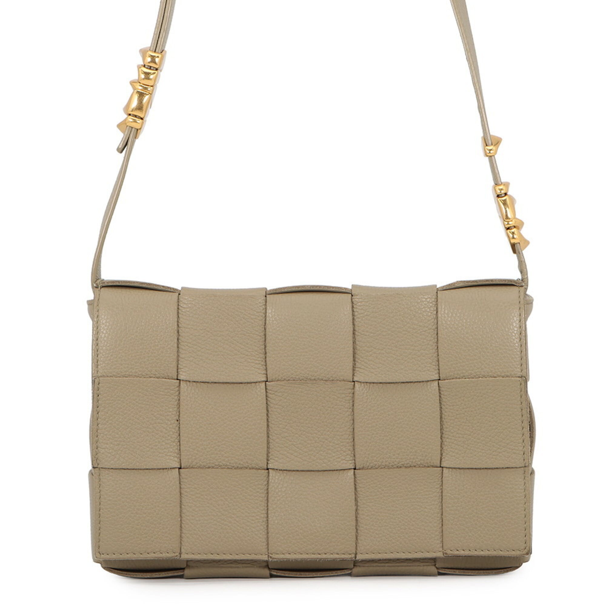 Bottega Veneta Beige Intrecciato Handbag Shoulder Bag (Pre-Owned)