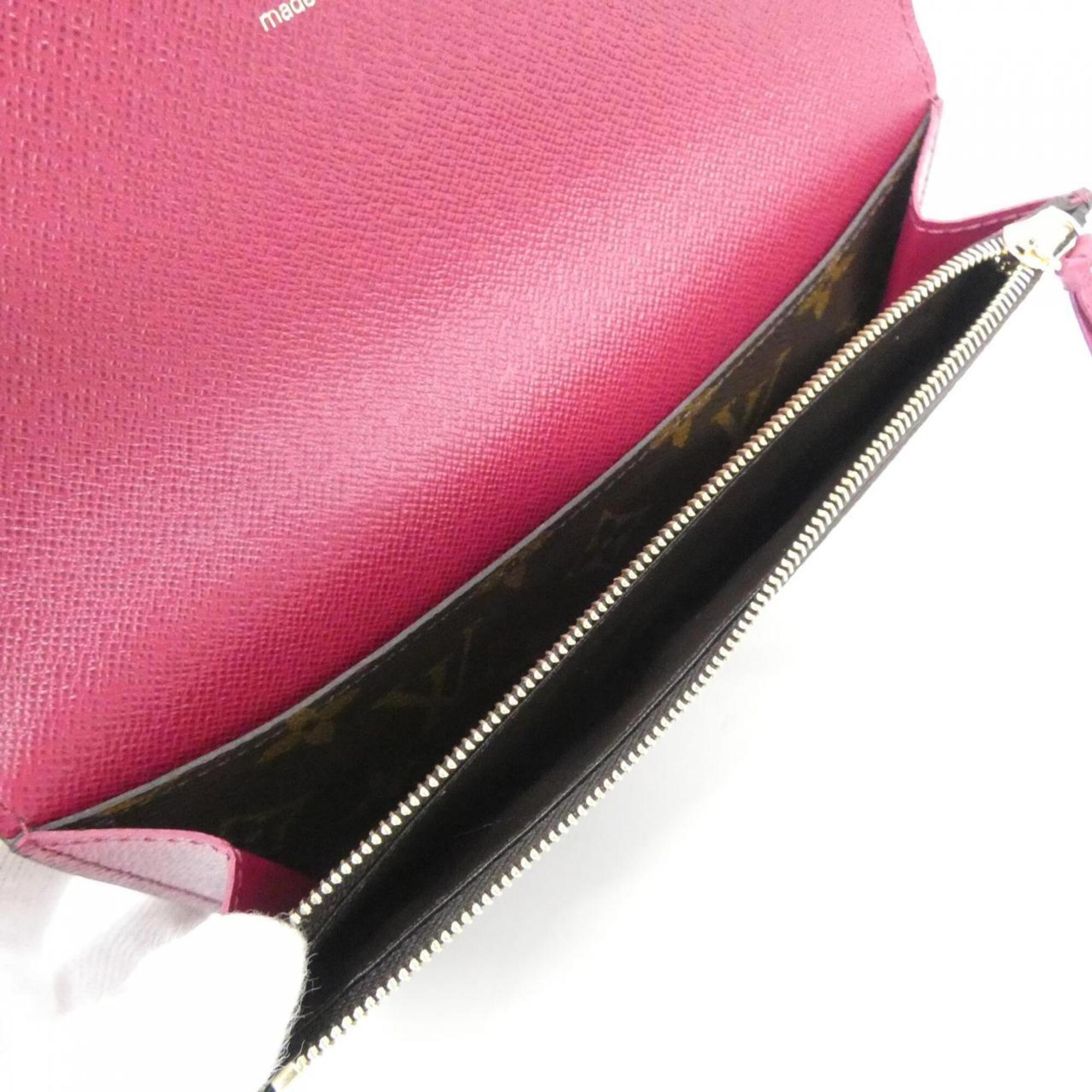 Louis Vuitton Brown Coated Canvas Long Wallet (Bi-Fold) (Pre-Owned)