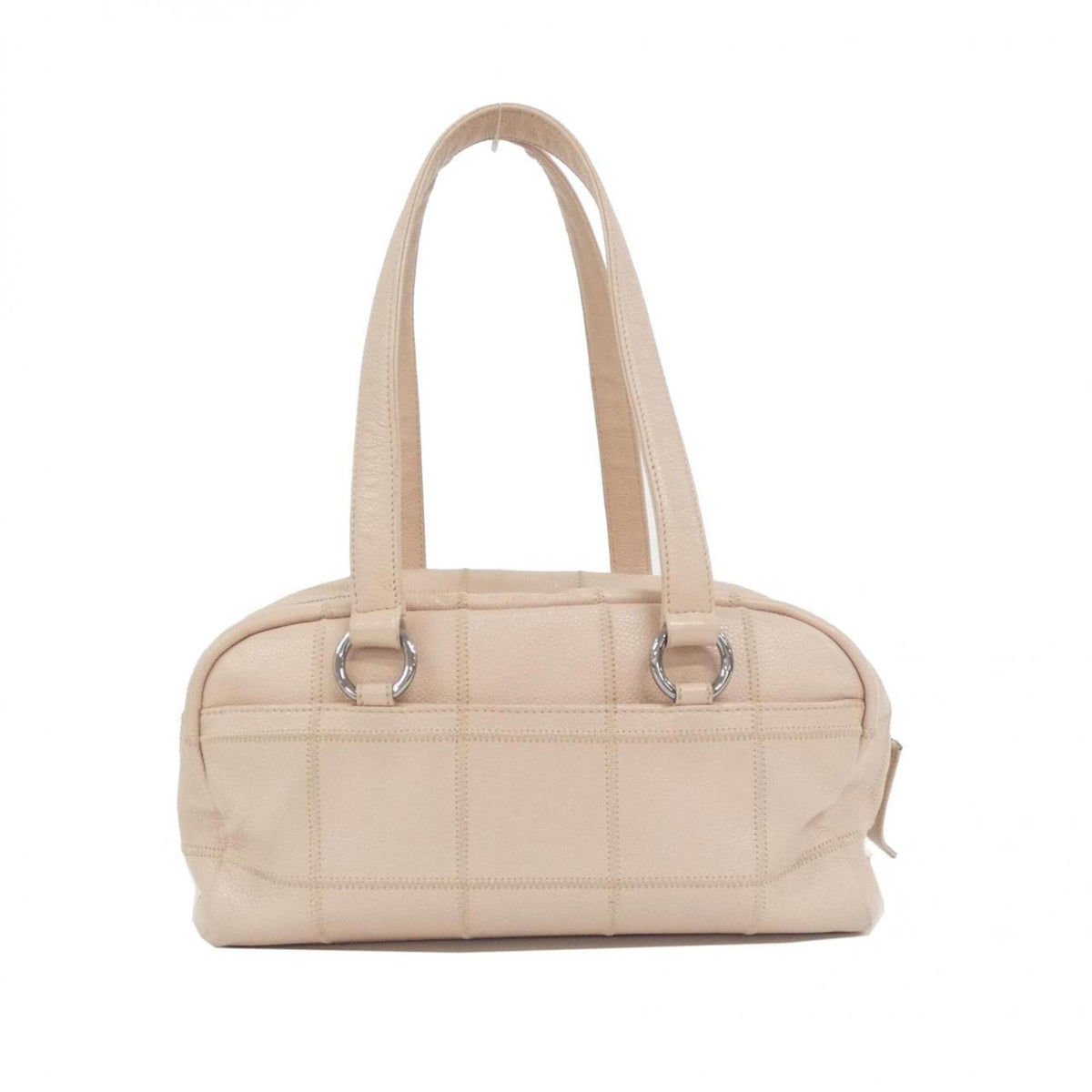 Chanel Light Pink Grained Calfskin Shoulder Bag (Pre-Owned)
