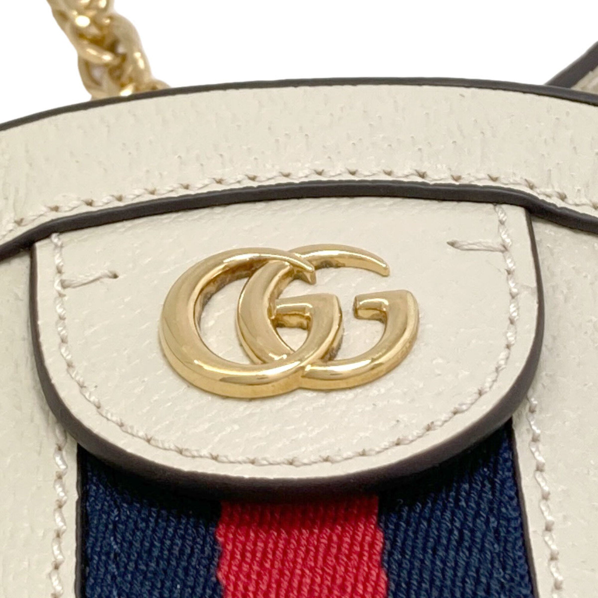 Gucci White Leather Shoulder Bag (Pre-Owned)