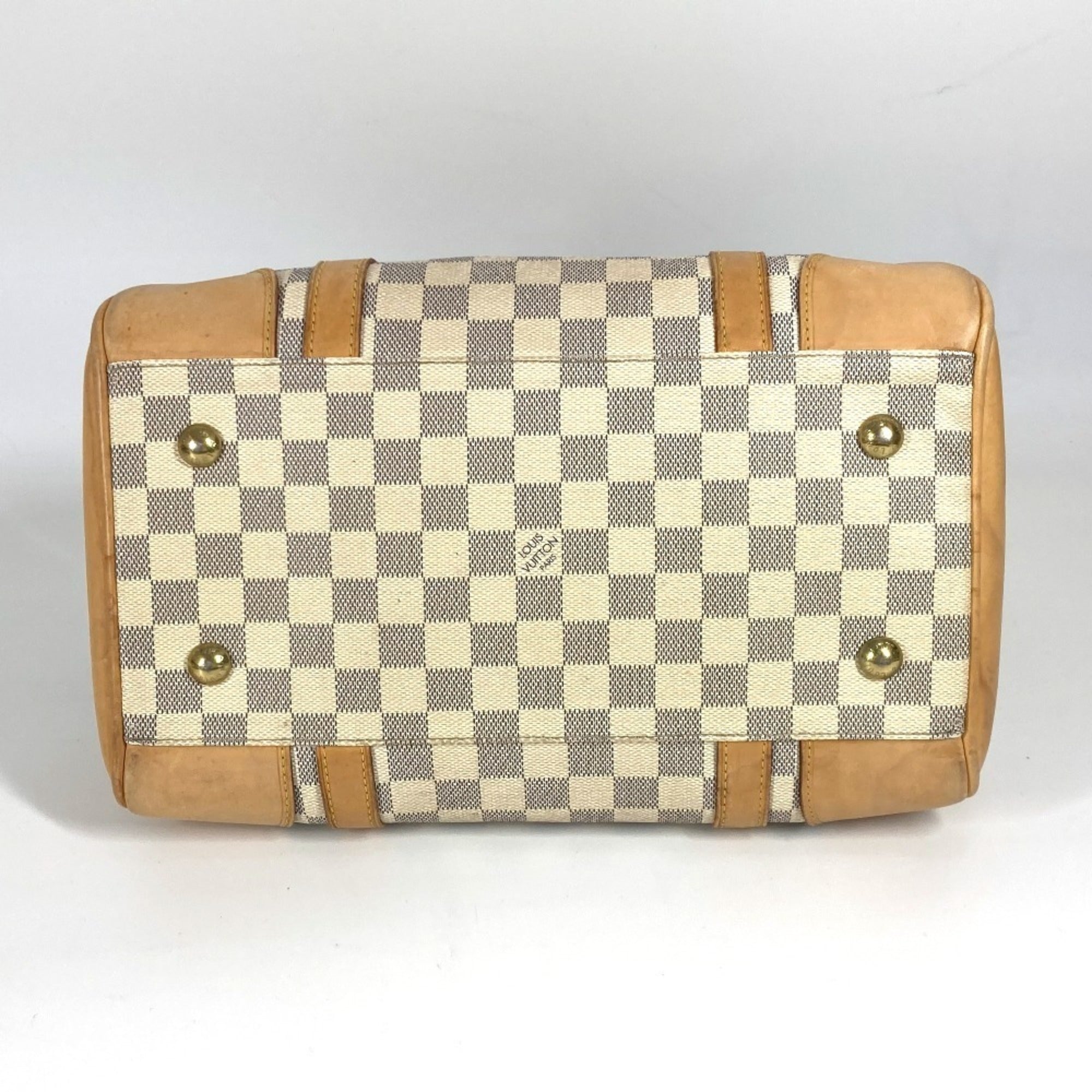 Louis Vuitton White Handbag Tote Bag (Pre-Owned)