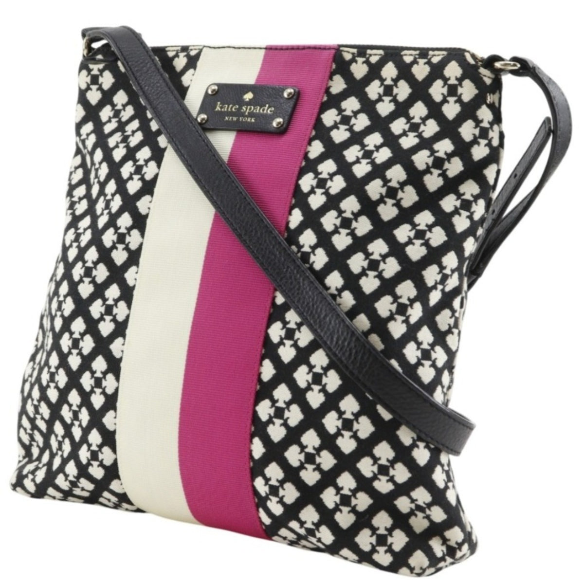 Kate Spade Black Canvas Shoulder Bag (Pre-Owned)