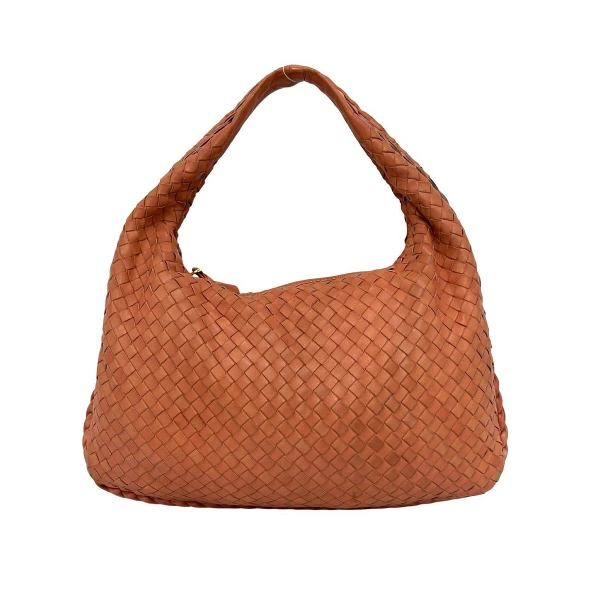 Bottega Veneta Brown Leather Handbag Shoulder Bag (Pre-Owned)