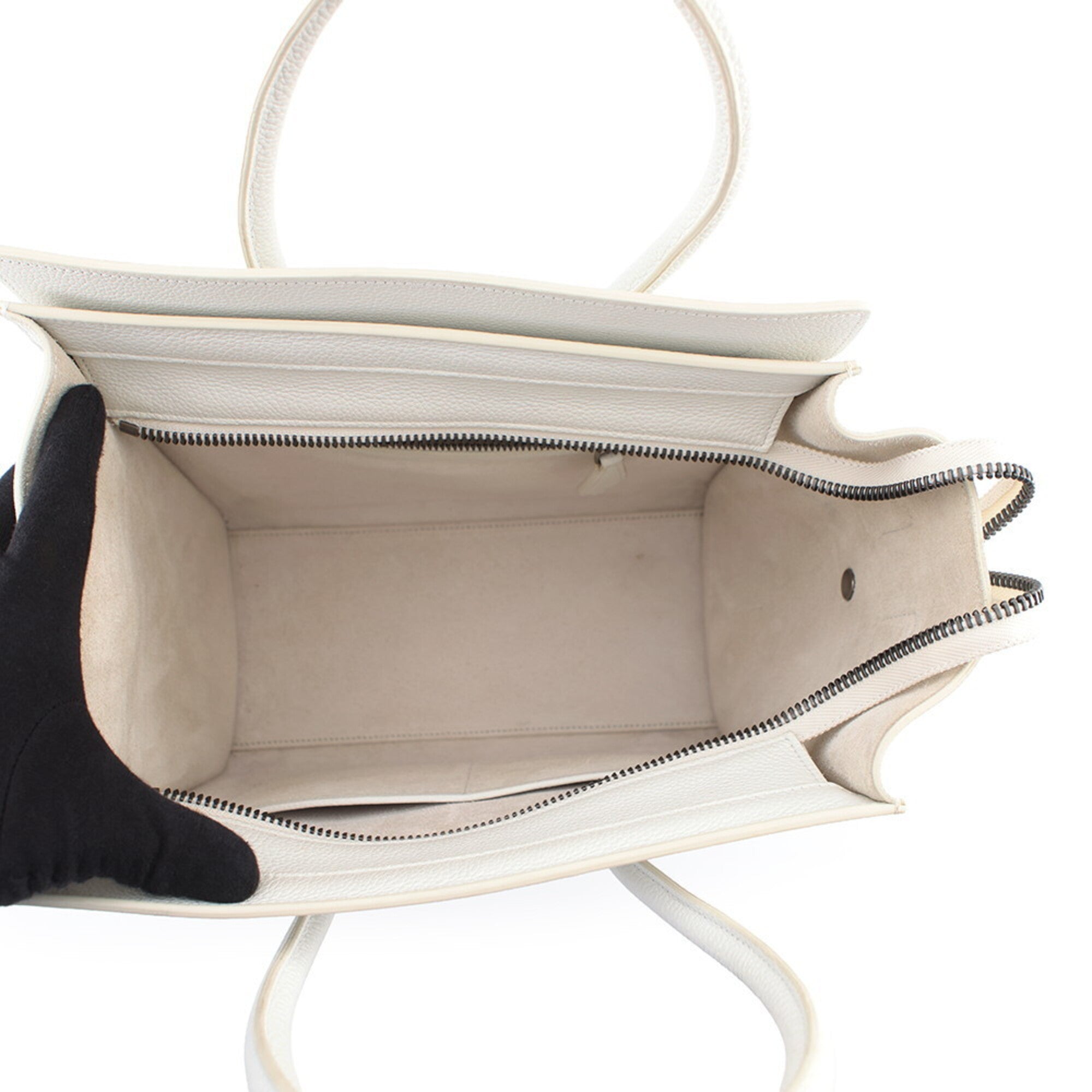 Celine White Leather Handbag (Pre-Owned)