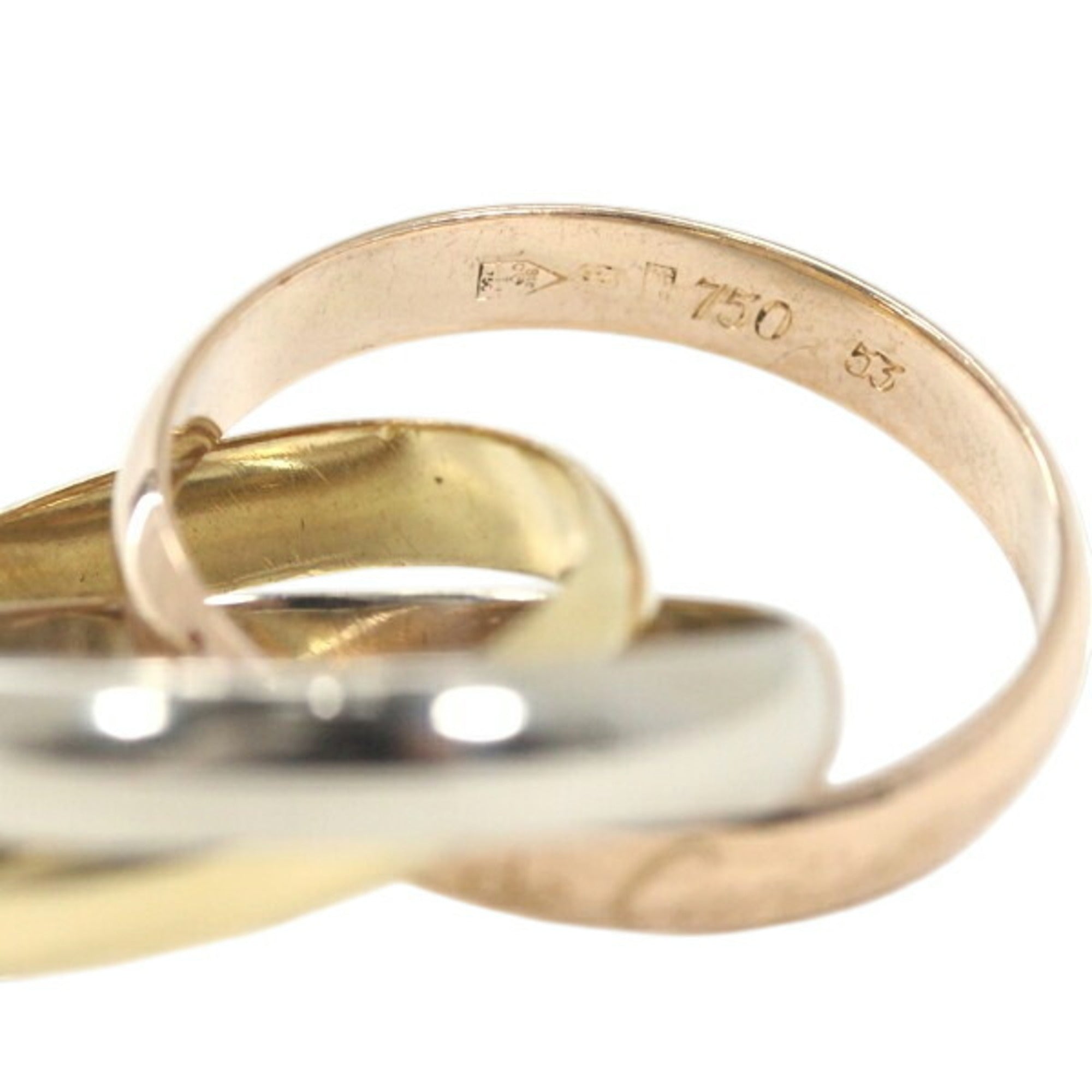 Cartier Pink Gold White Gold Yellow Gold Yellow Gold (18K) Pink Gold (18K) White Gold (18K) Band Ring (Pre-Owned)