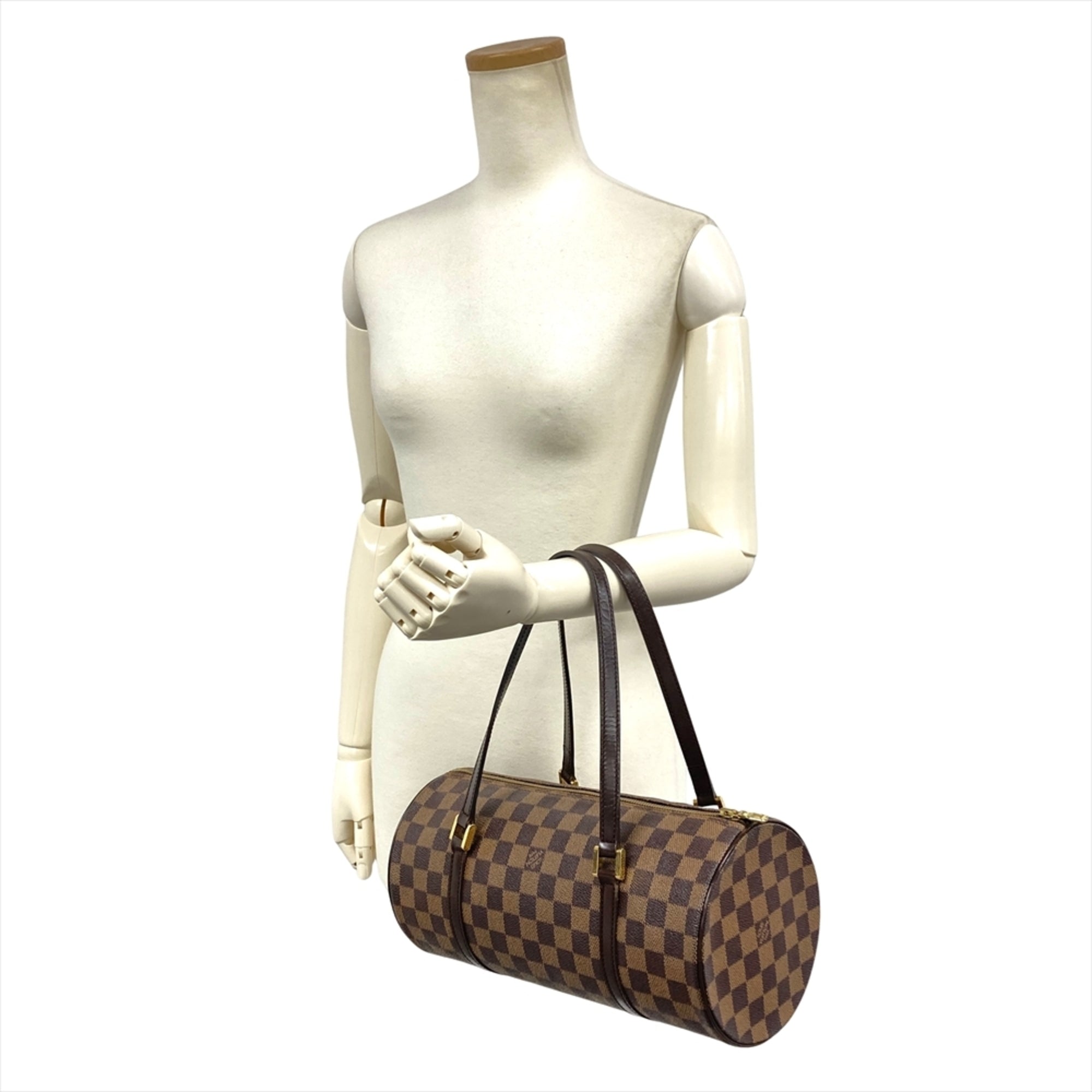 Louis Vuitton Brown Damier Canvas Shoulder Bag (Pre-Owned)