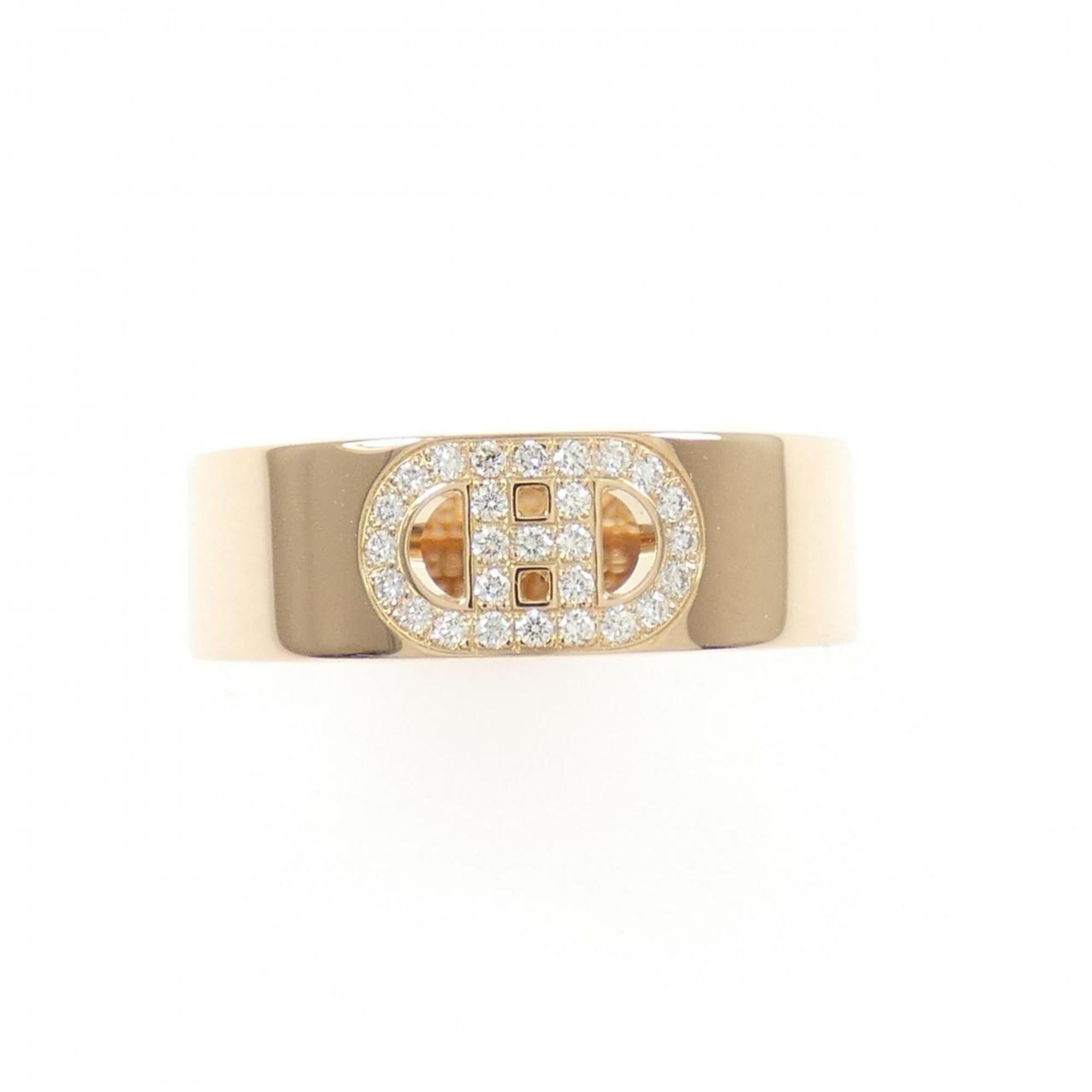 Hermes Pink Gold Band Ring (Pre-Owned)