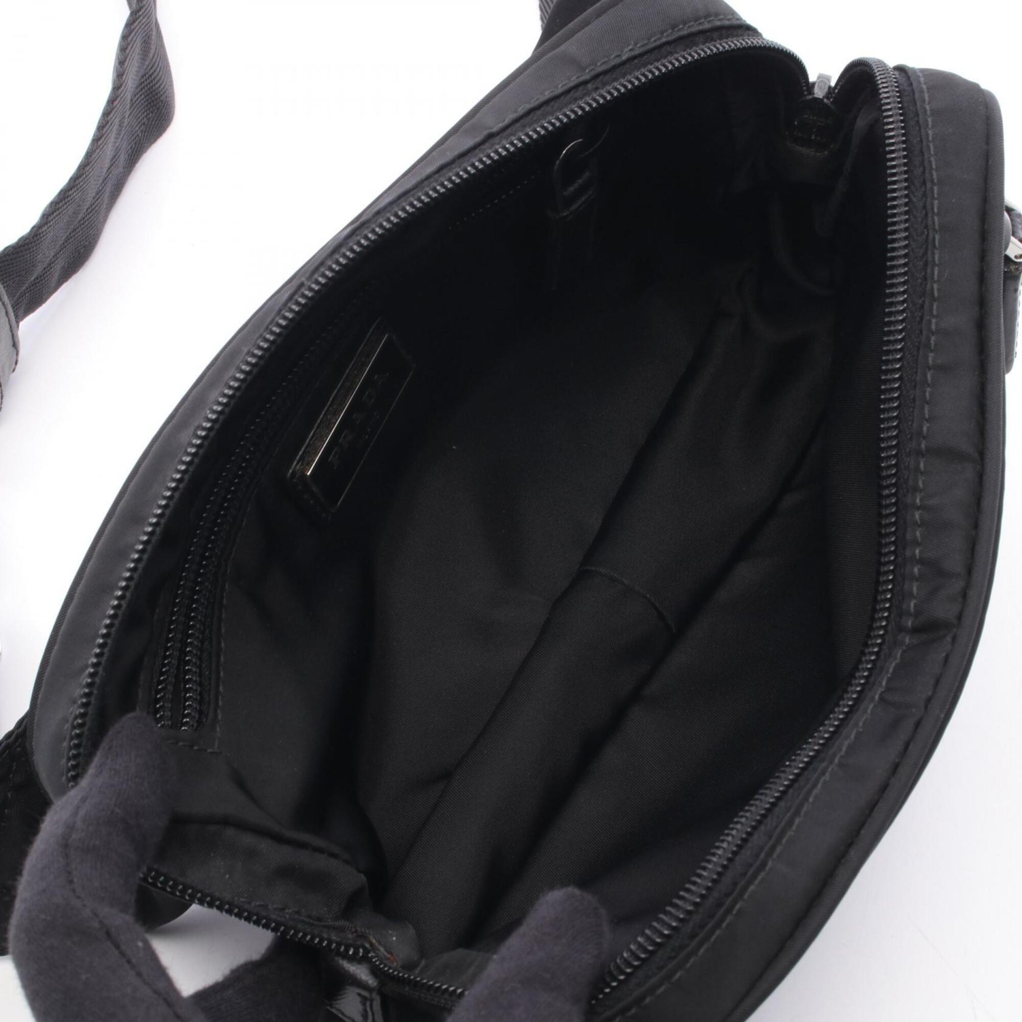 Prada Black Tessuto Leather Fanny Pack (Pre-Owned)
