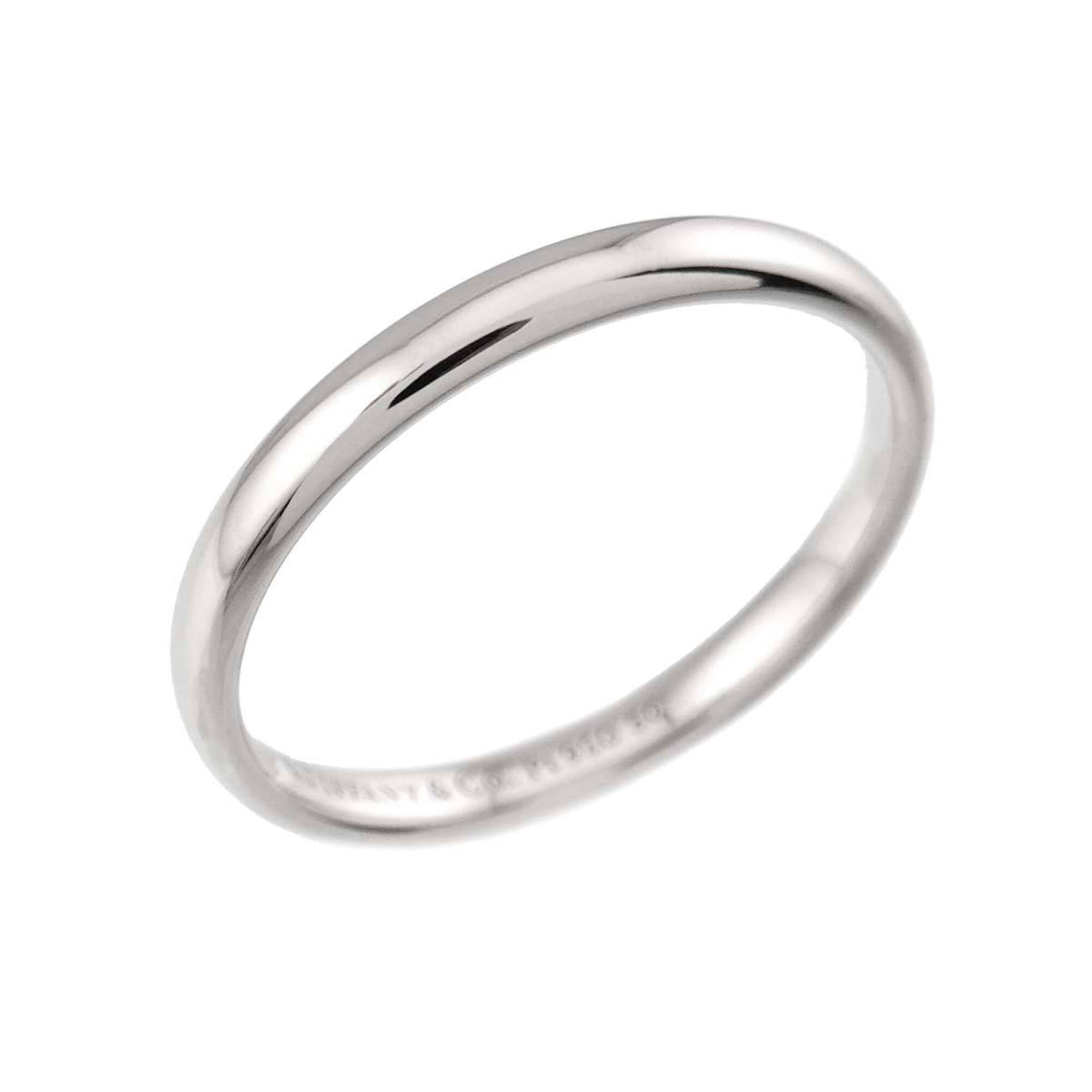 Tiffany Platinum Platinum 950 Band Ring (Pre-Owned)