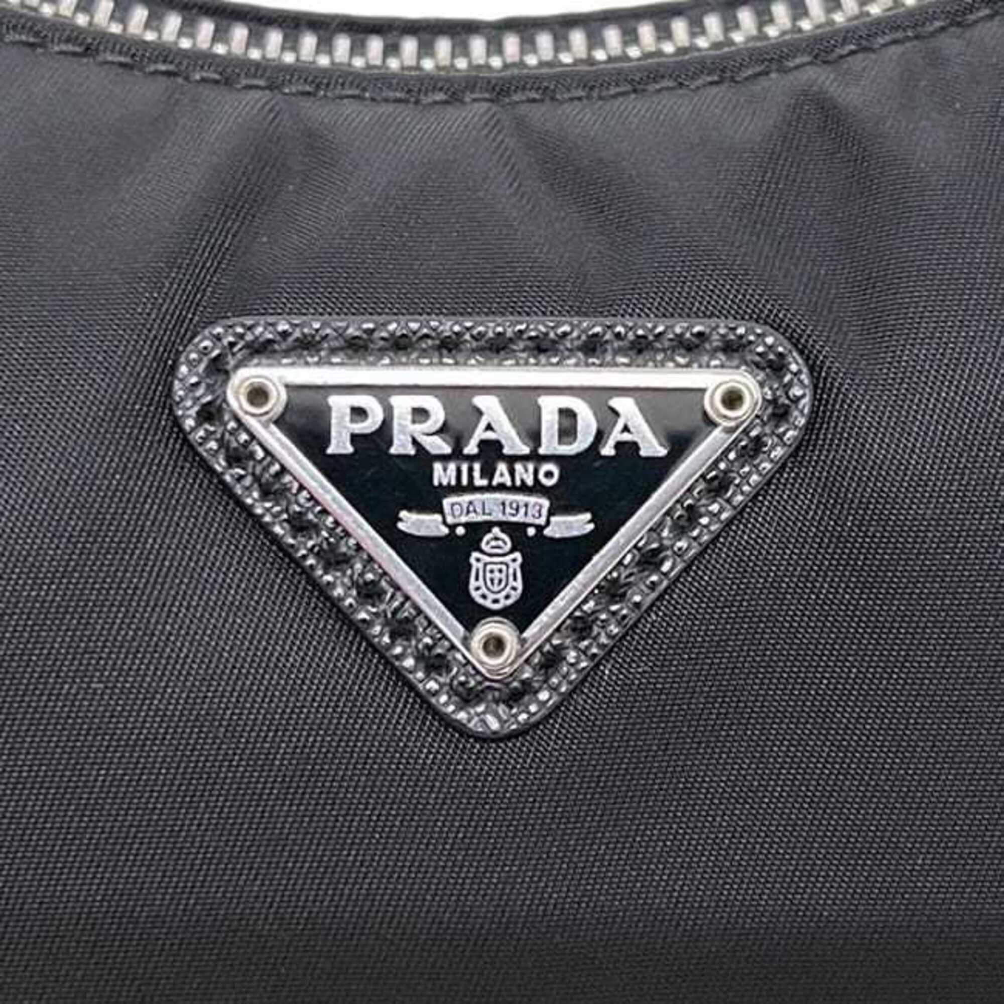 Prada Black Nero Nylon Shoulder Bag (Pre-Owned)
