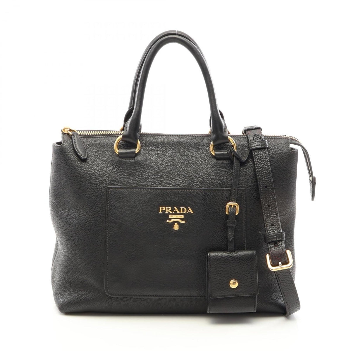 Prada Black Leather Handbag (Pre-Owned)