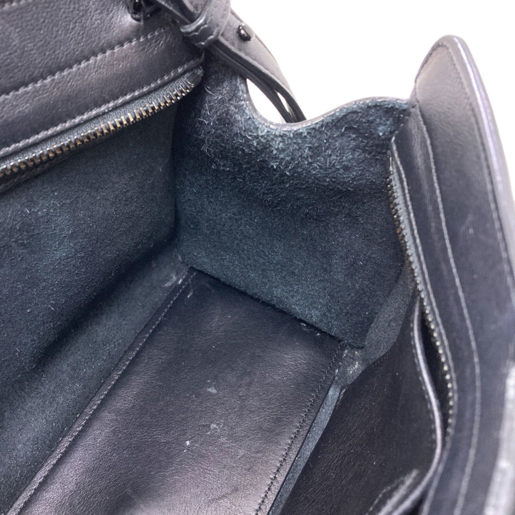Saint Laurent Black Leather Handbag (Pre-Owned)
