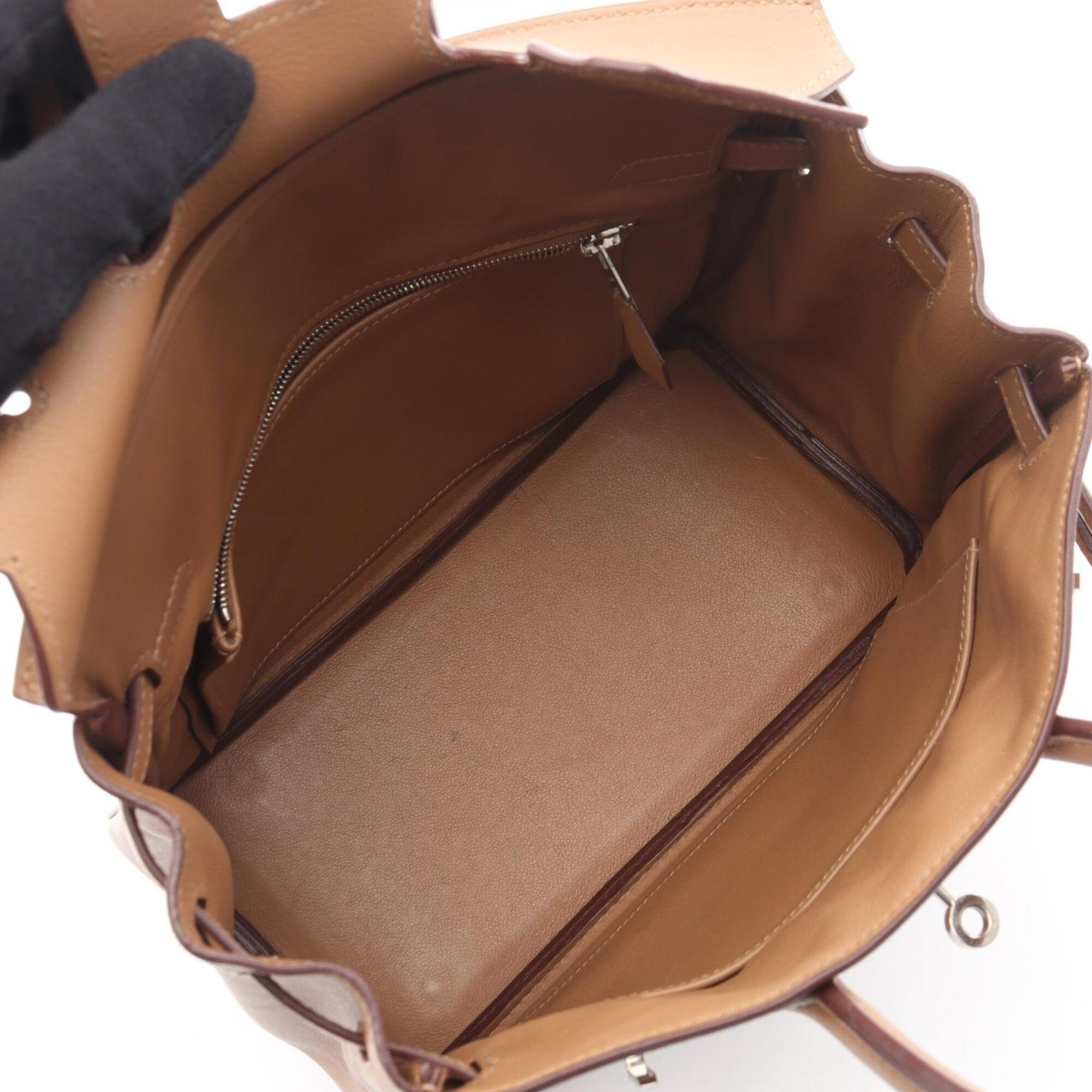 Hermes Brown Swift Leather Handbag (Pre-Owned)