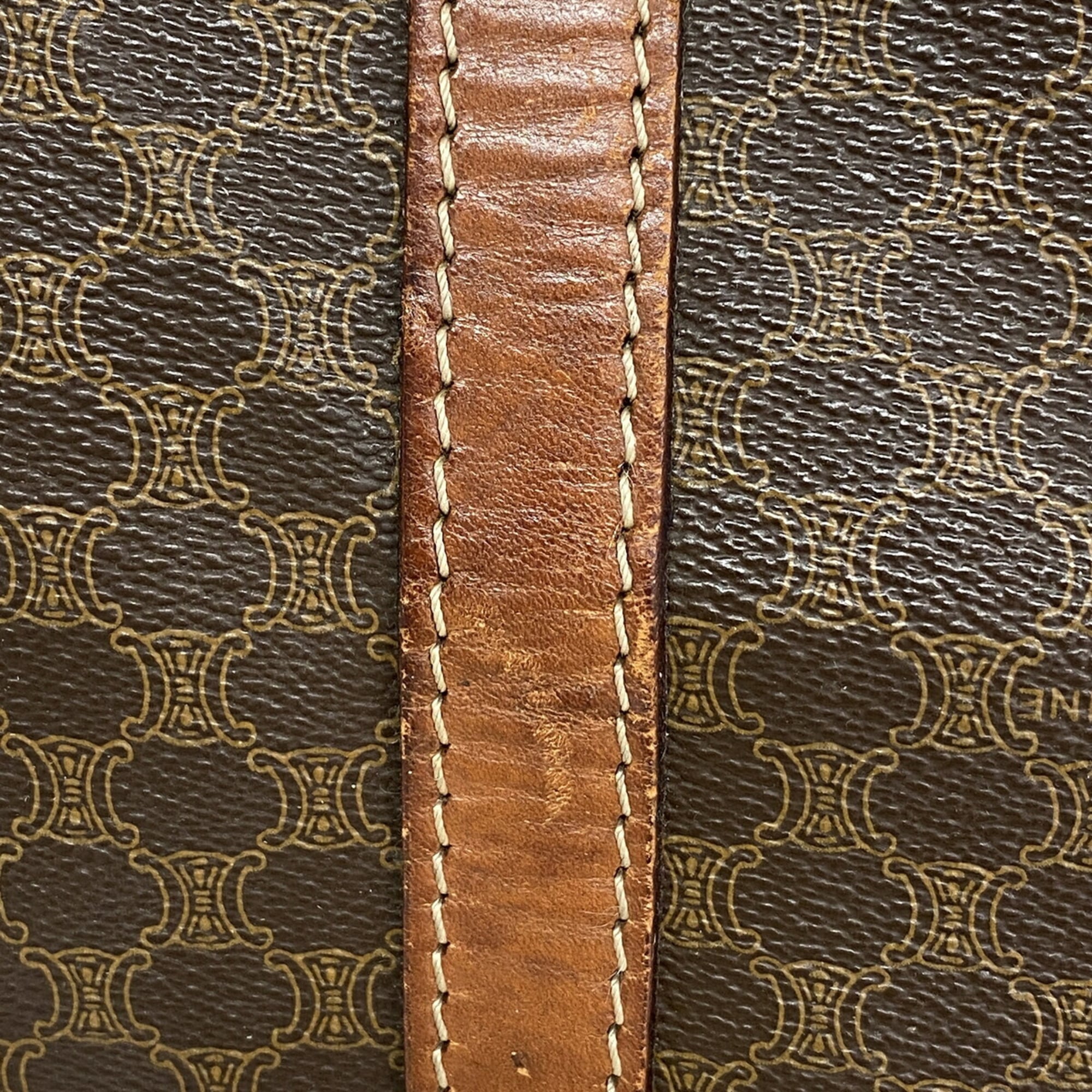 Celine Brown Pvc Handbag (Pre-Owned)