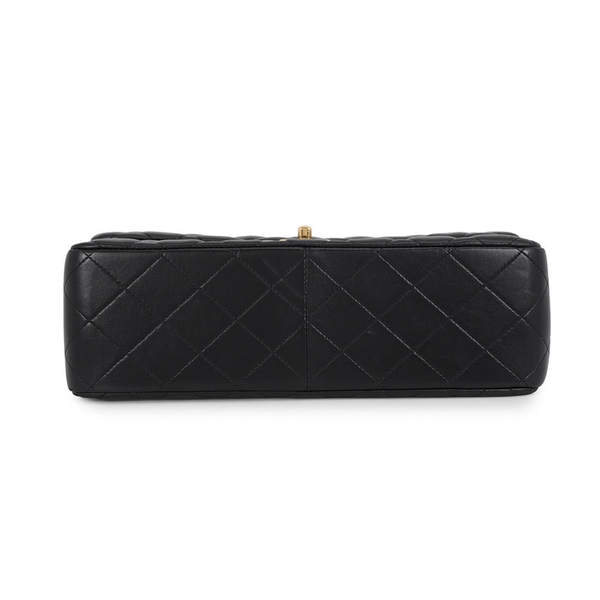 Chanel Matelasse Black Leather Handbag Shoulder Bag (Pre-Owned)