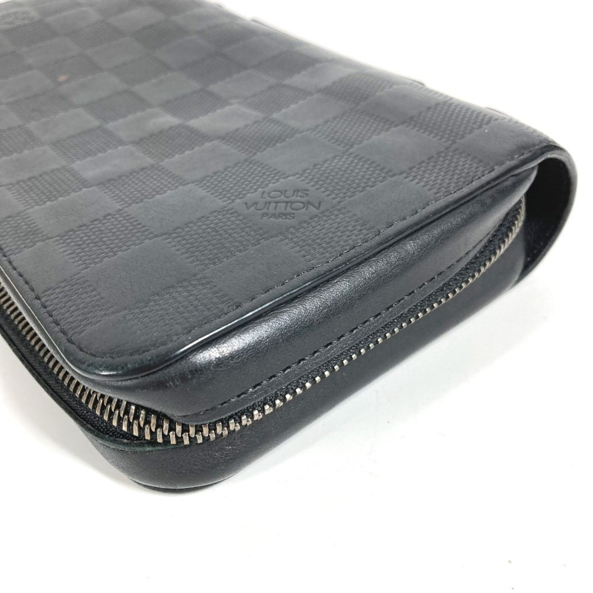 Louis Vuitton Damier Infini Black Damier Infini Long Wallet (Bi-Fold) (Pre-Owned)
