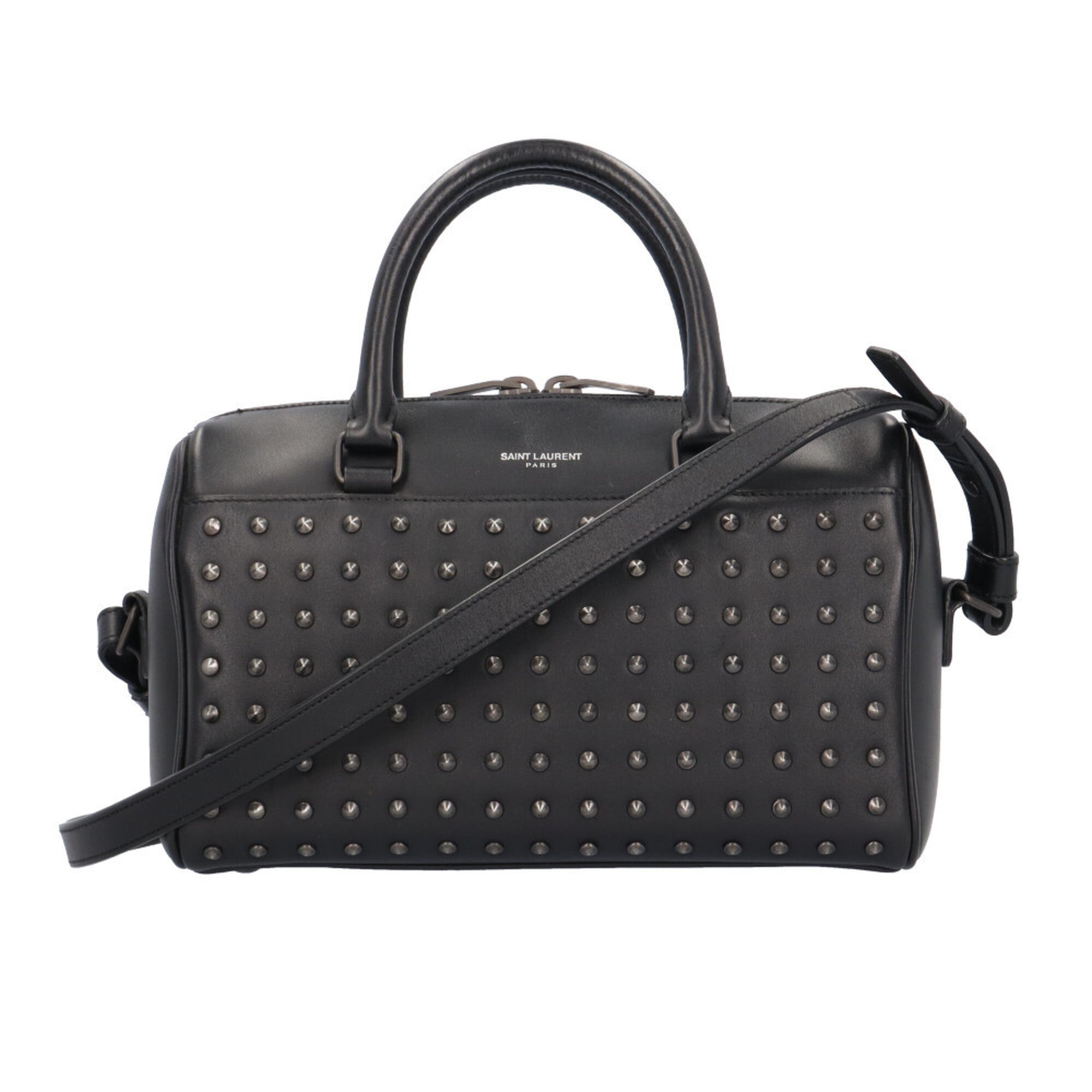 Saint Laurent Black Leather Shoulder Bag (Pre-Owned)