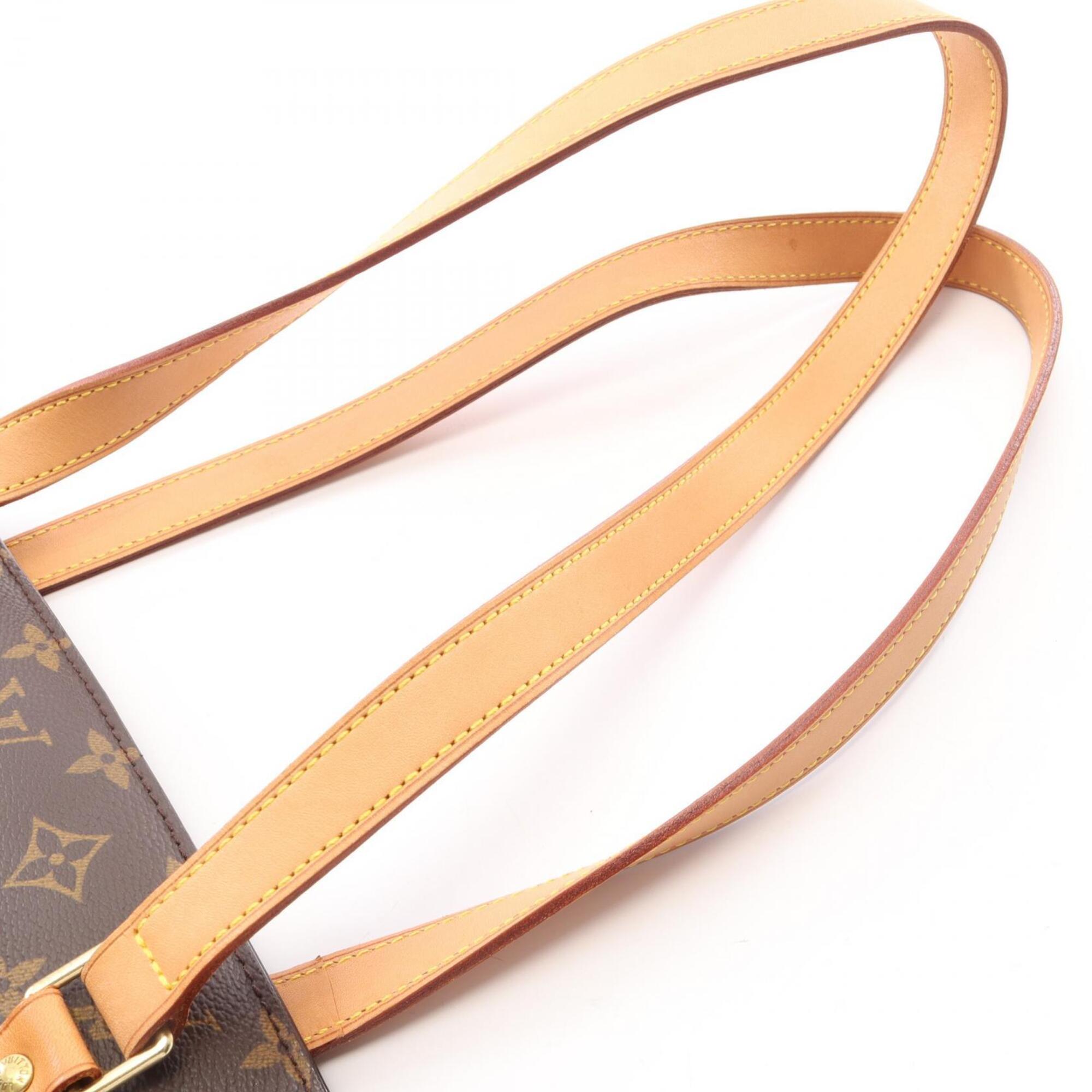 Louis Vuitton Brown Pvc Leather Handbag Shoulder Bag (Pre-Owned)