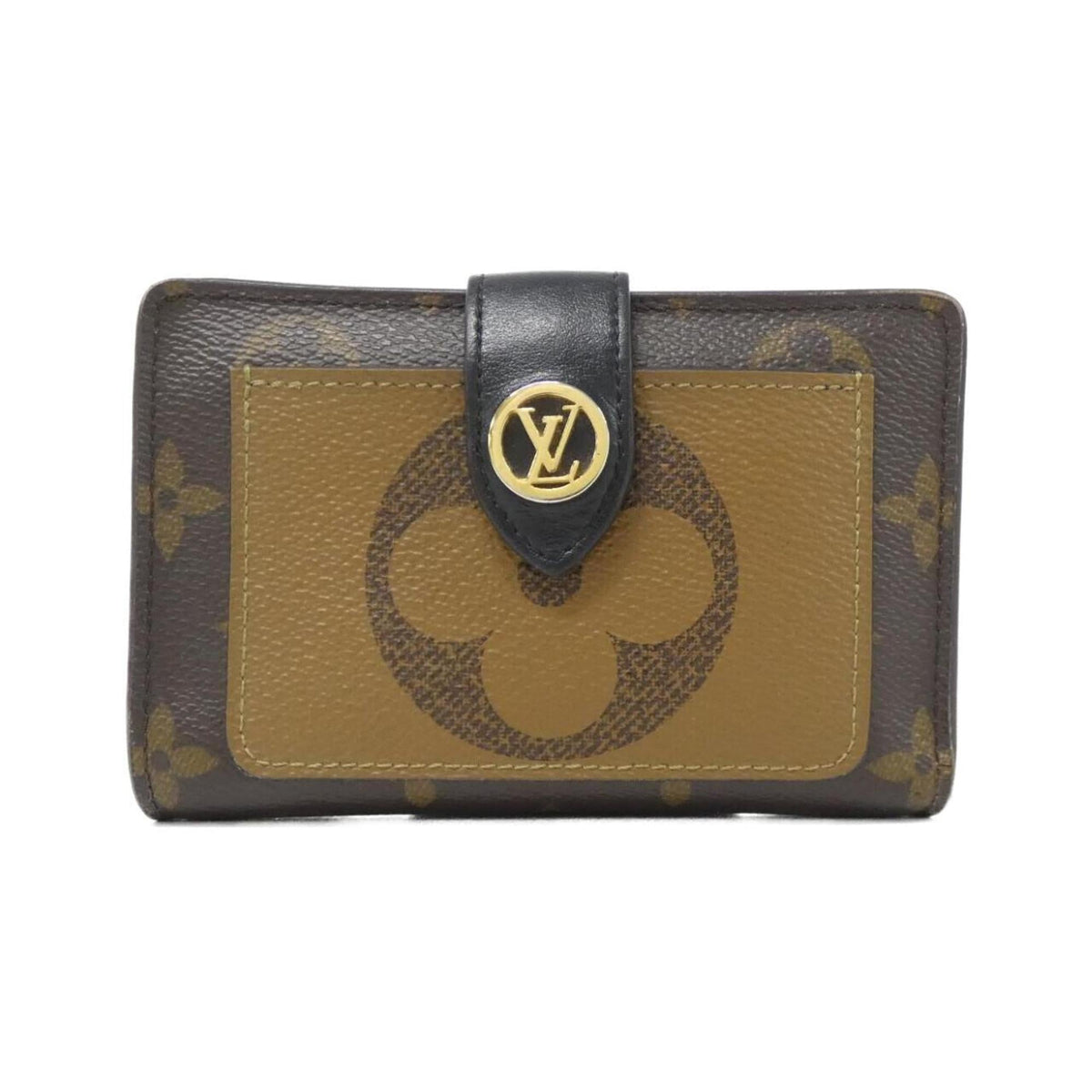 Louis Vuitton Brown Coated Canvas Wallet (Bi-Fold) (Pre-Owned)