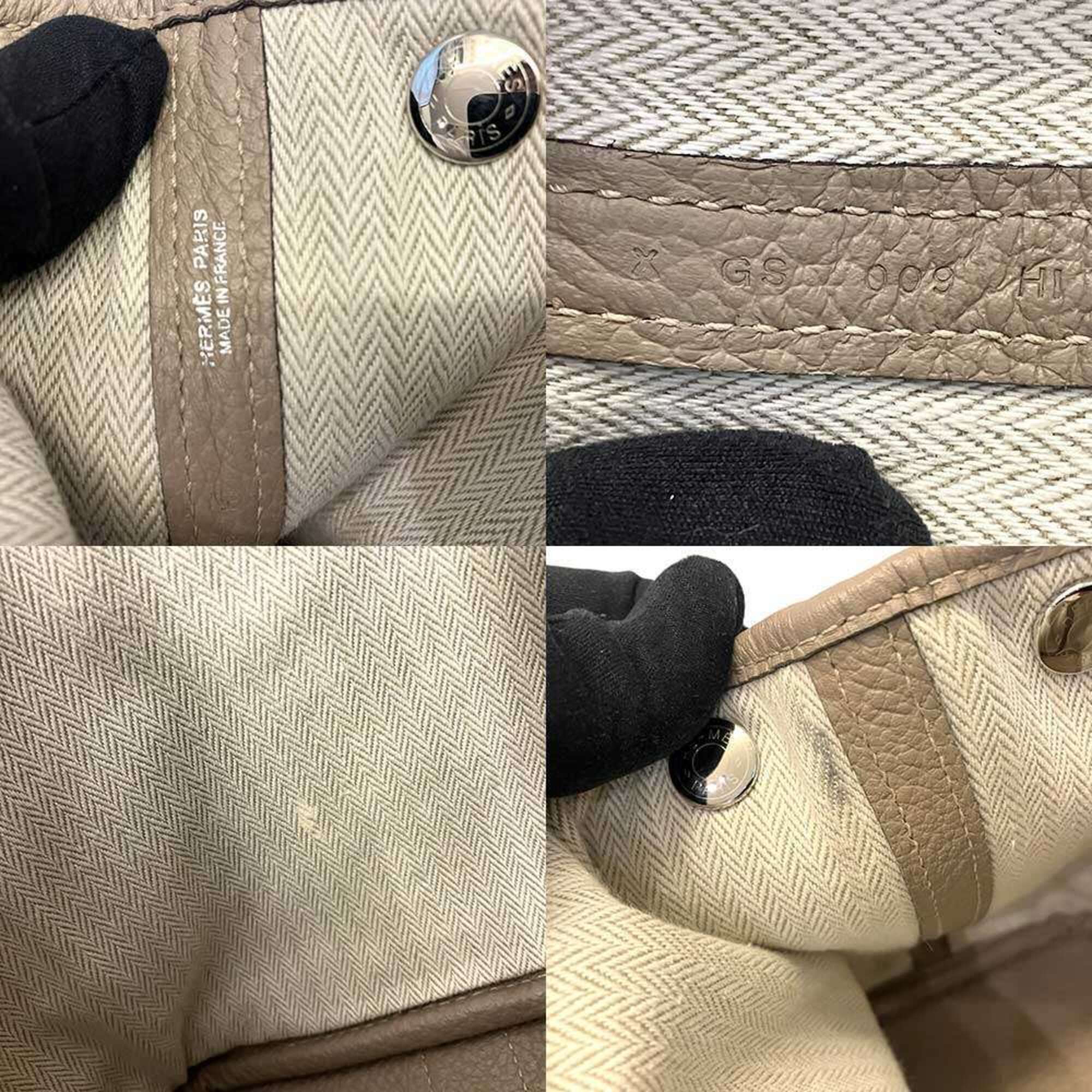 Hermes Beige Country Leather Handbag (Pre-Owned)