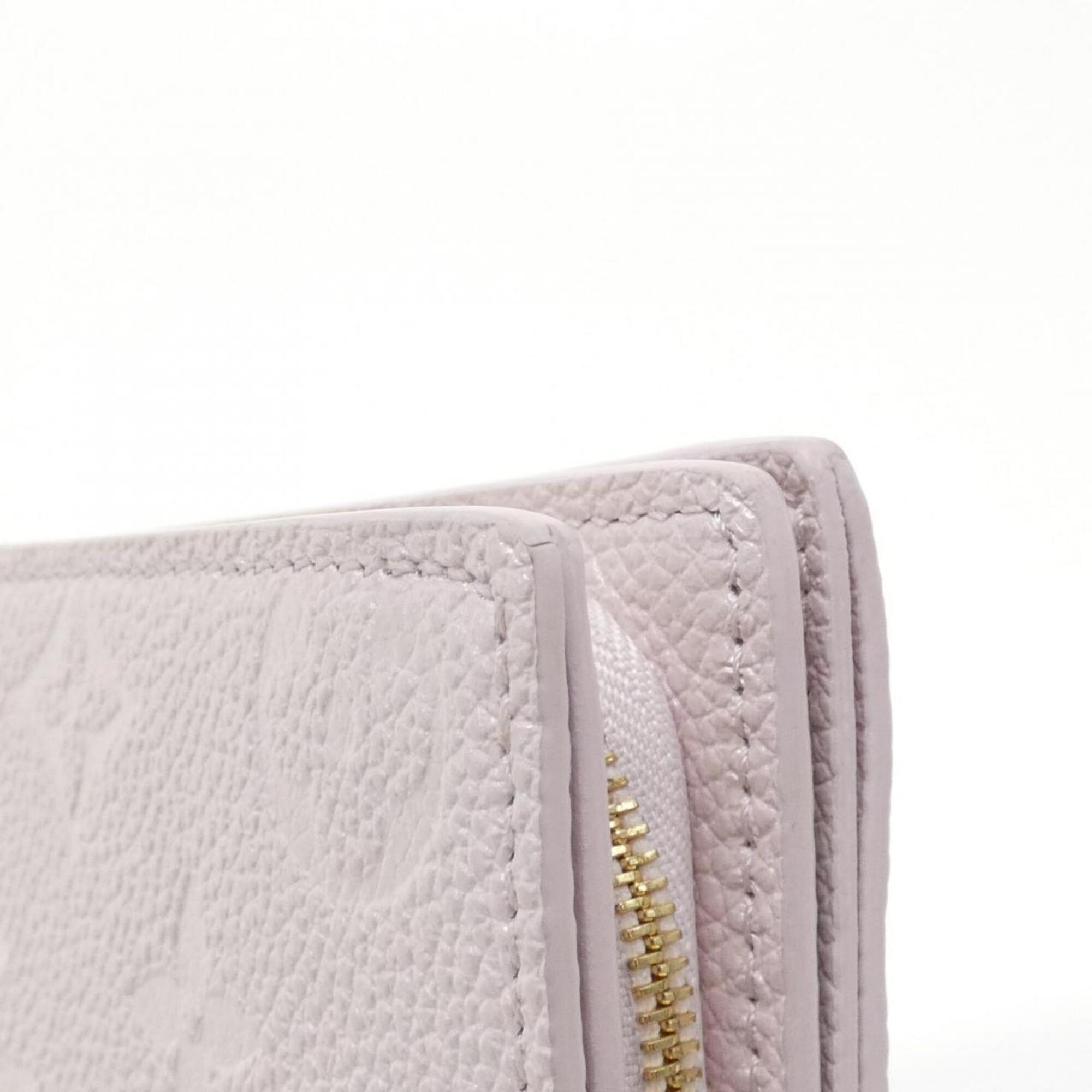 Louis Vuitton Pink Leather Wallet (Bi-Fold) (Pre-Owned)