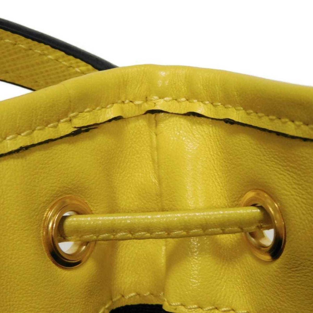 Prada Yellow Leather Handbag (Pre-Owned)