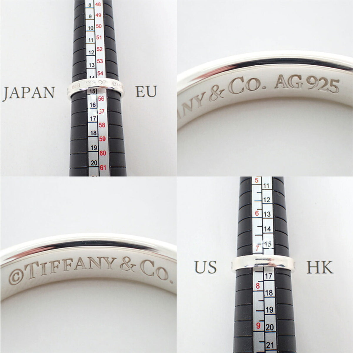 Tiffany Sterling Silver 925 Band Ring (Pre-Owned)