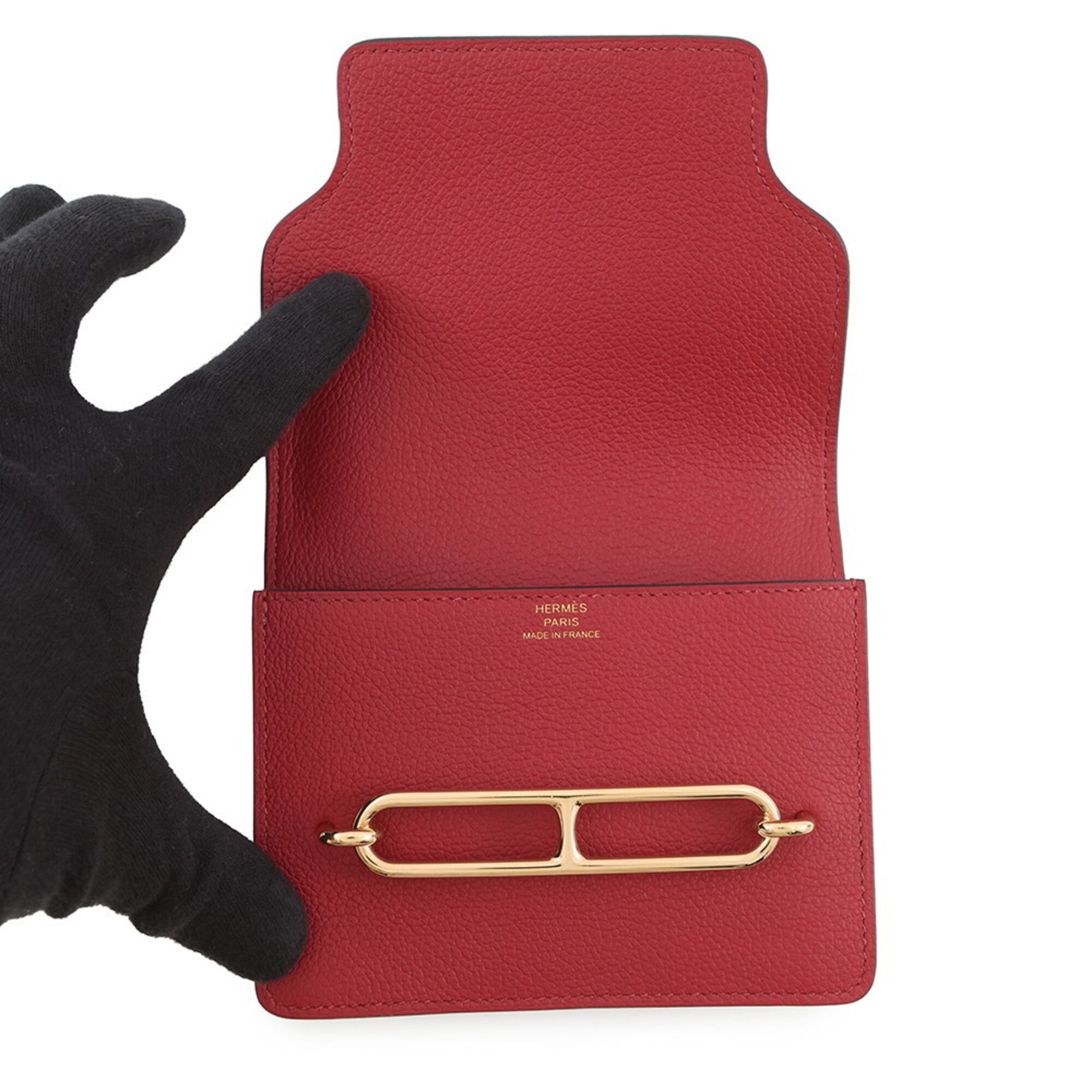 Hermes Rouge H Coin Purse/Coin Case (Pre-Owned)