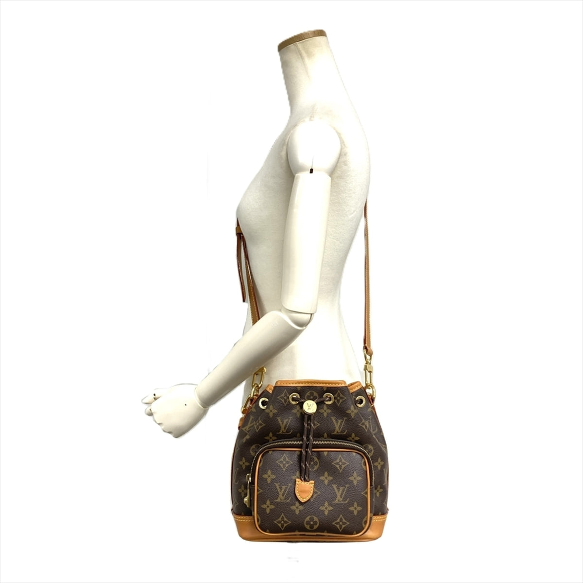 Louis Vuitton Brown Monogram Canvas Shoulder Bag (Pre-Owned)