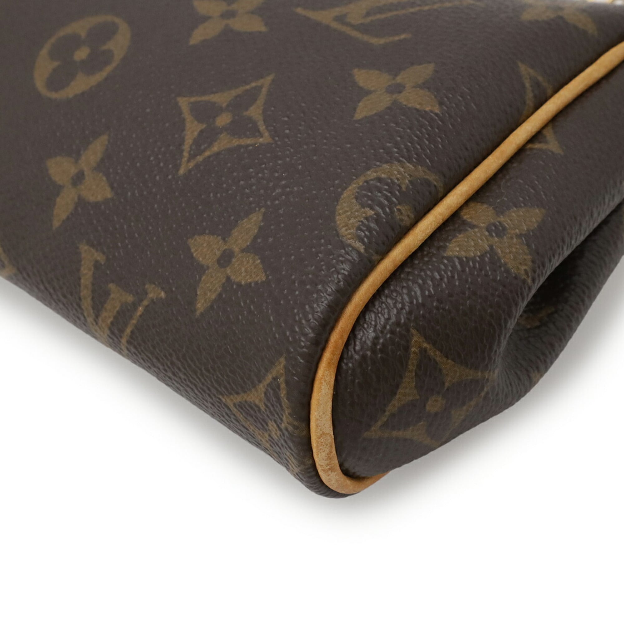 Louis Vuitton Brown Monogram Canvas Pvc Coated Canvas Handbag Pouch Shoulder Bag (Pre-Owned)