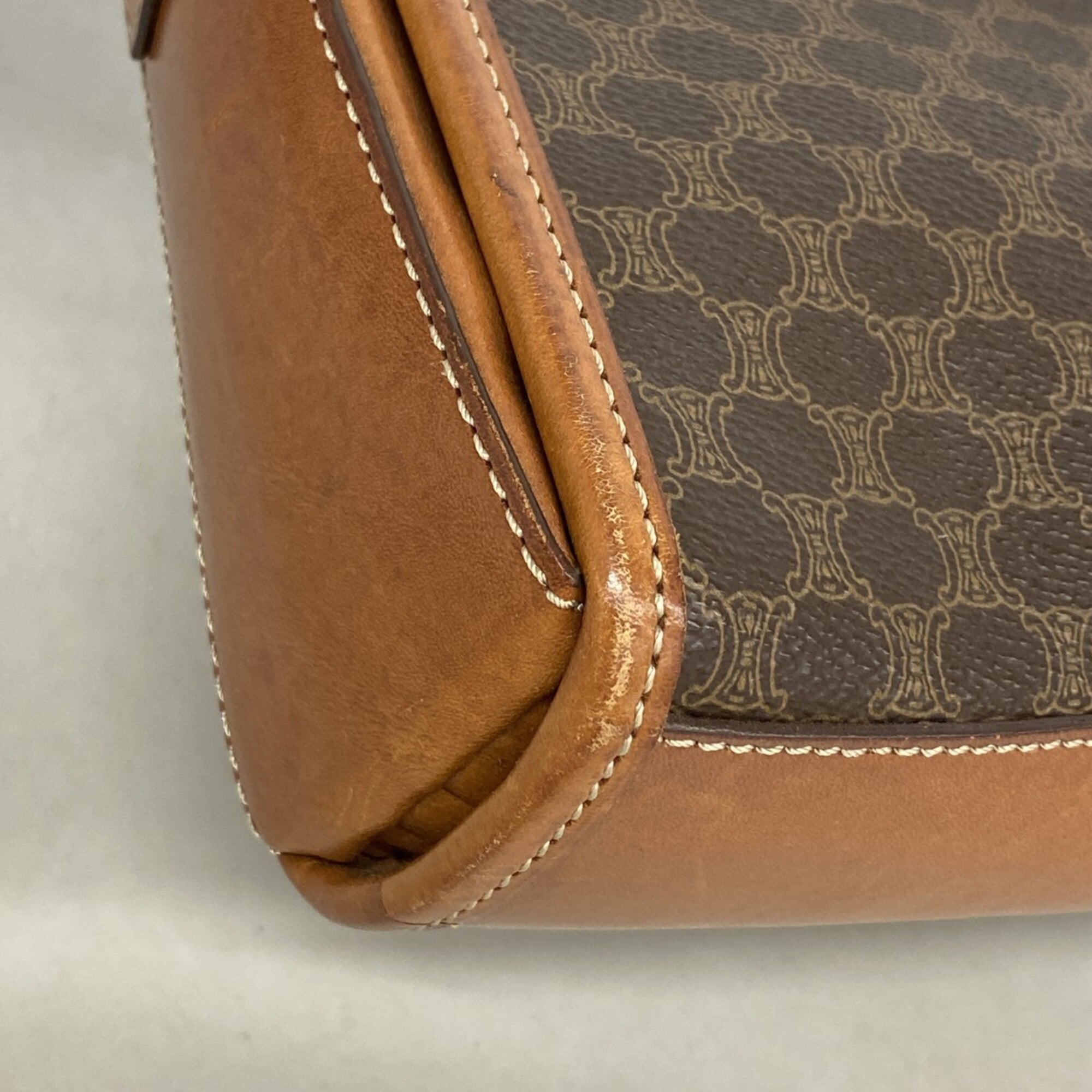Celine Brown Pvc Shoulder Bag (Pre-Owned)
