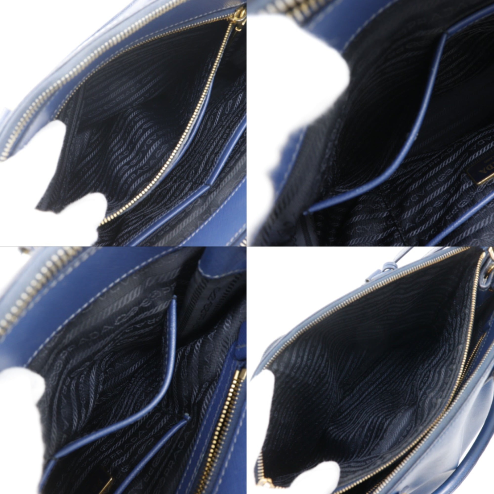 Prada Blue Saffiano Tote Bag (Pre-Owned)