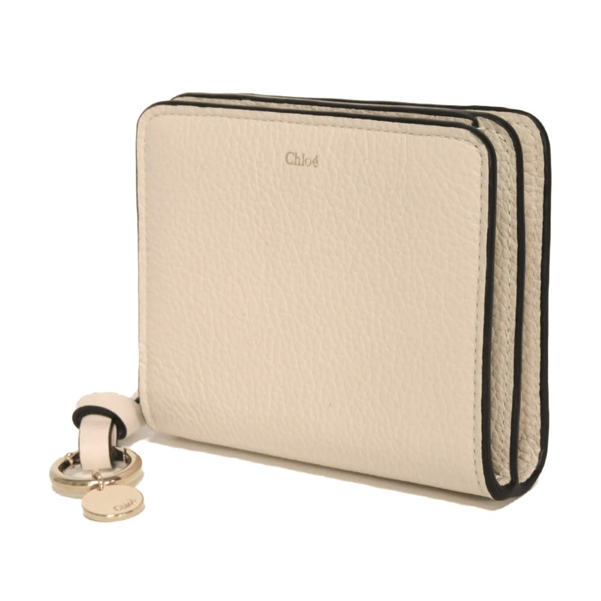 Chloé White Leather Wallet (Bi-Fold) (Pre-Owned)