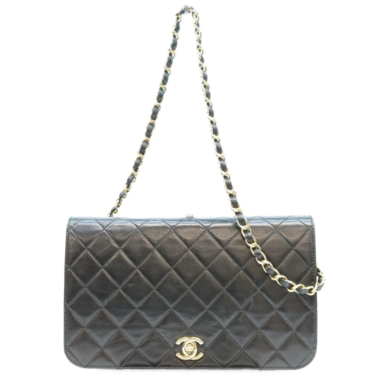 Chanel Black Leather Shoulder Bag (Pre-Owned)