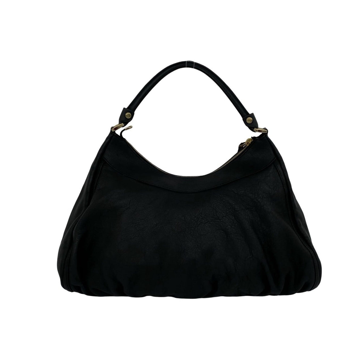 Gucci Black Leather Handbag Shoulder Bag Tote Bag (Pre-Owned)