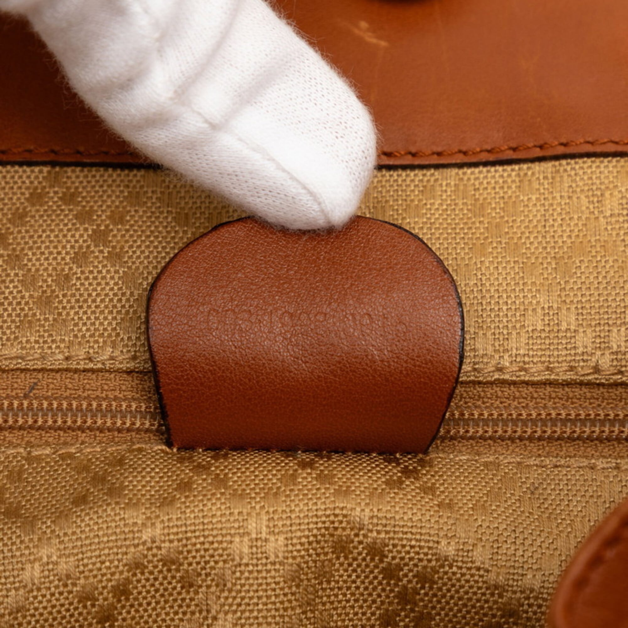 Gucci Brown Leather Backpack (Pre-Owned)