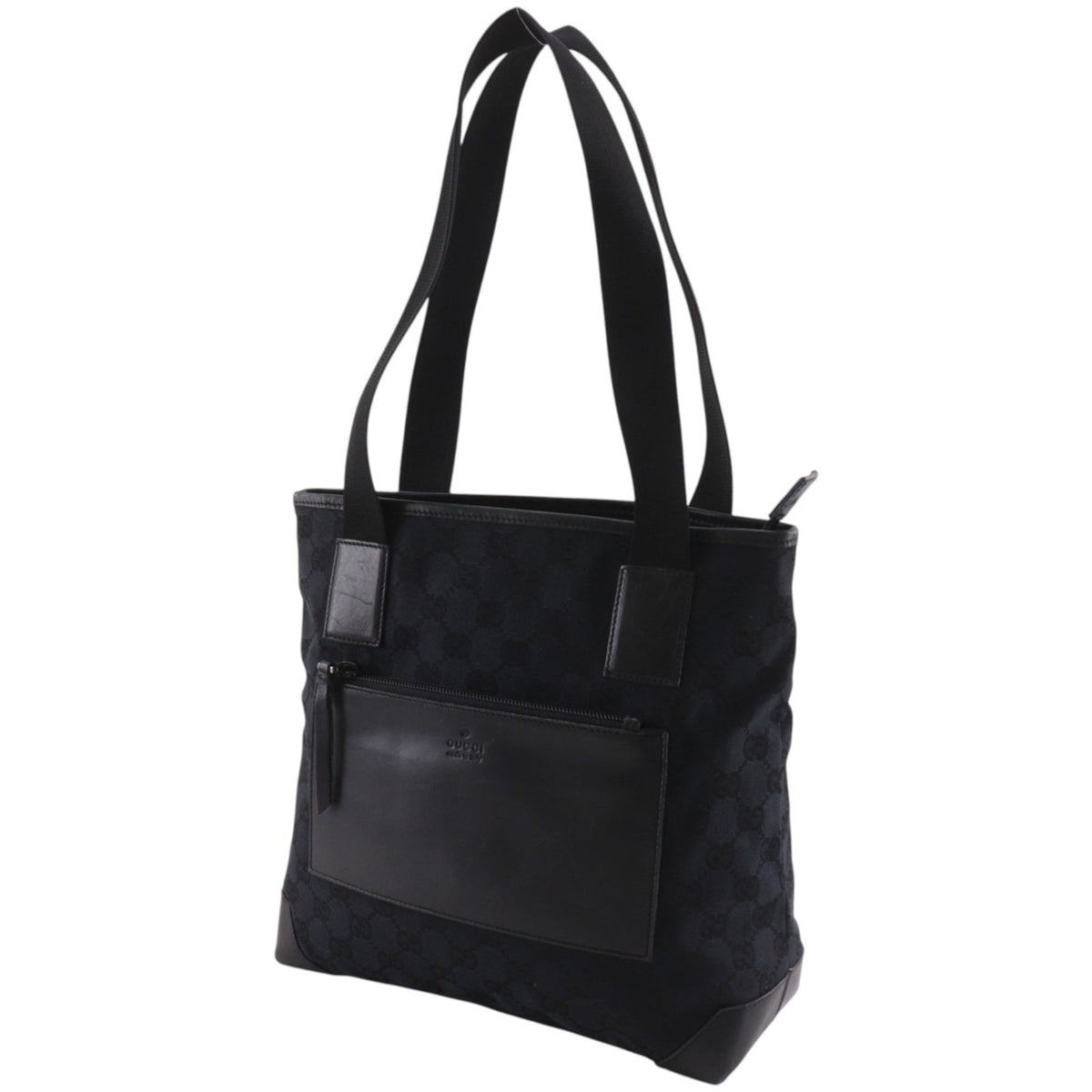 Gucci Gg Canvas Black Gg Canvas Tote Bag (Pre-Owned)