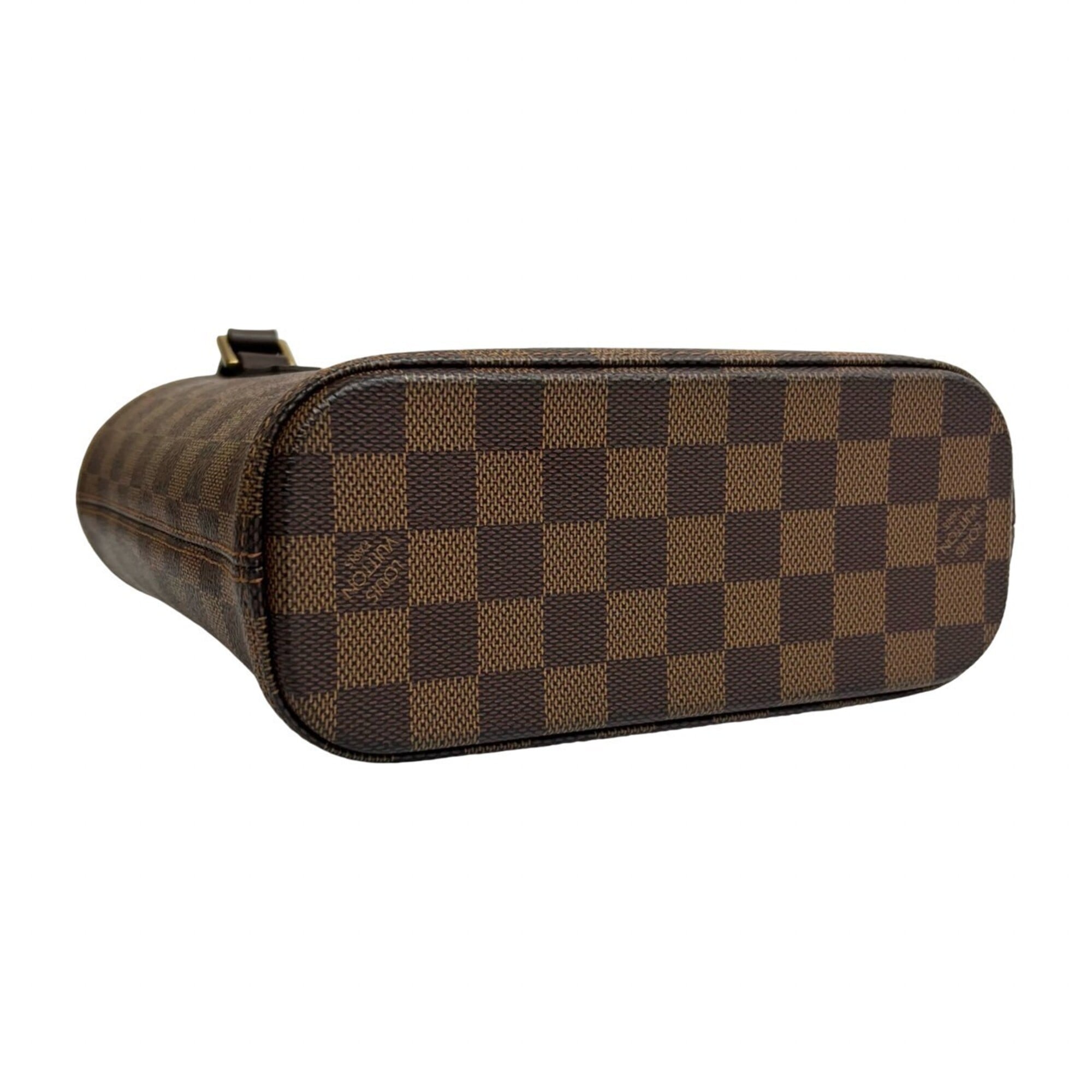 Louis Vuitton Brown Leather Pvc Handbag Tote Bag (Pre-Owned)