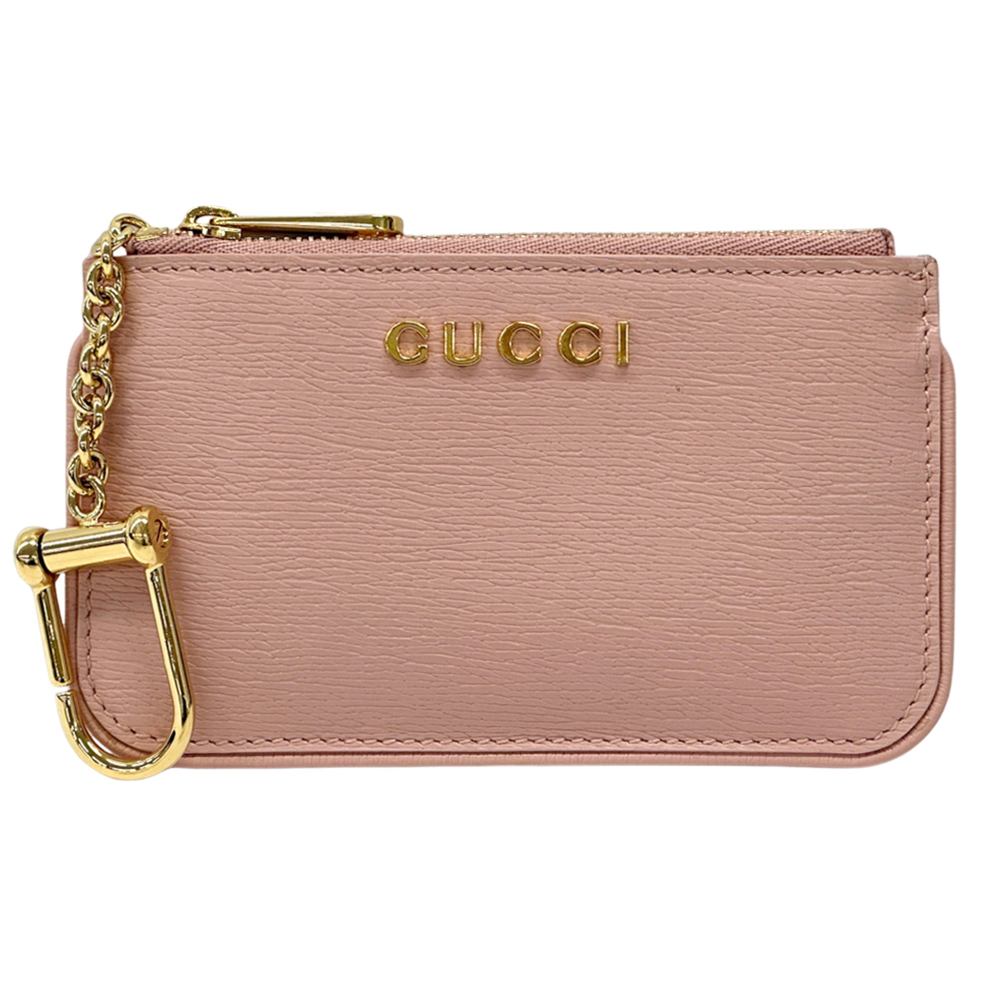 Gucci Pink Leather Coin Purse/Coin Case (Pre-Owned)