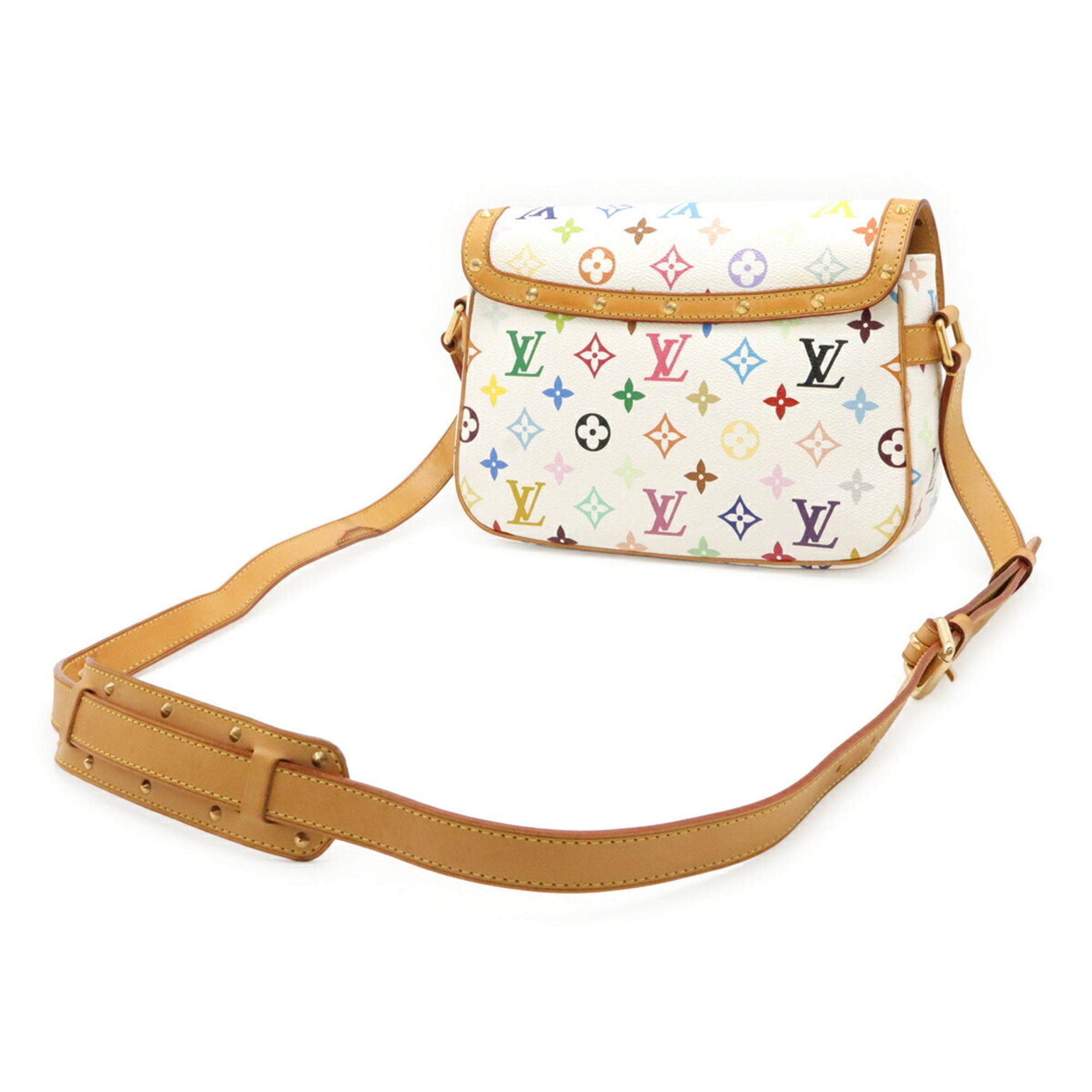 Louis Vuitton Blanc Monogram Canvas Pvc Coated Canvas Shoulder Bag (Pre-Owned)