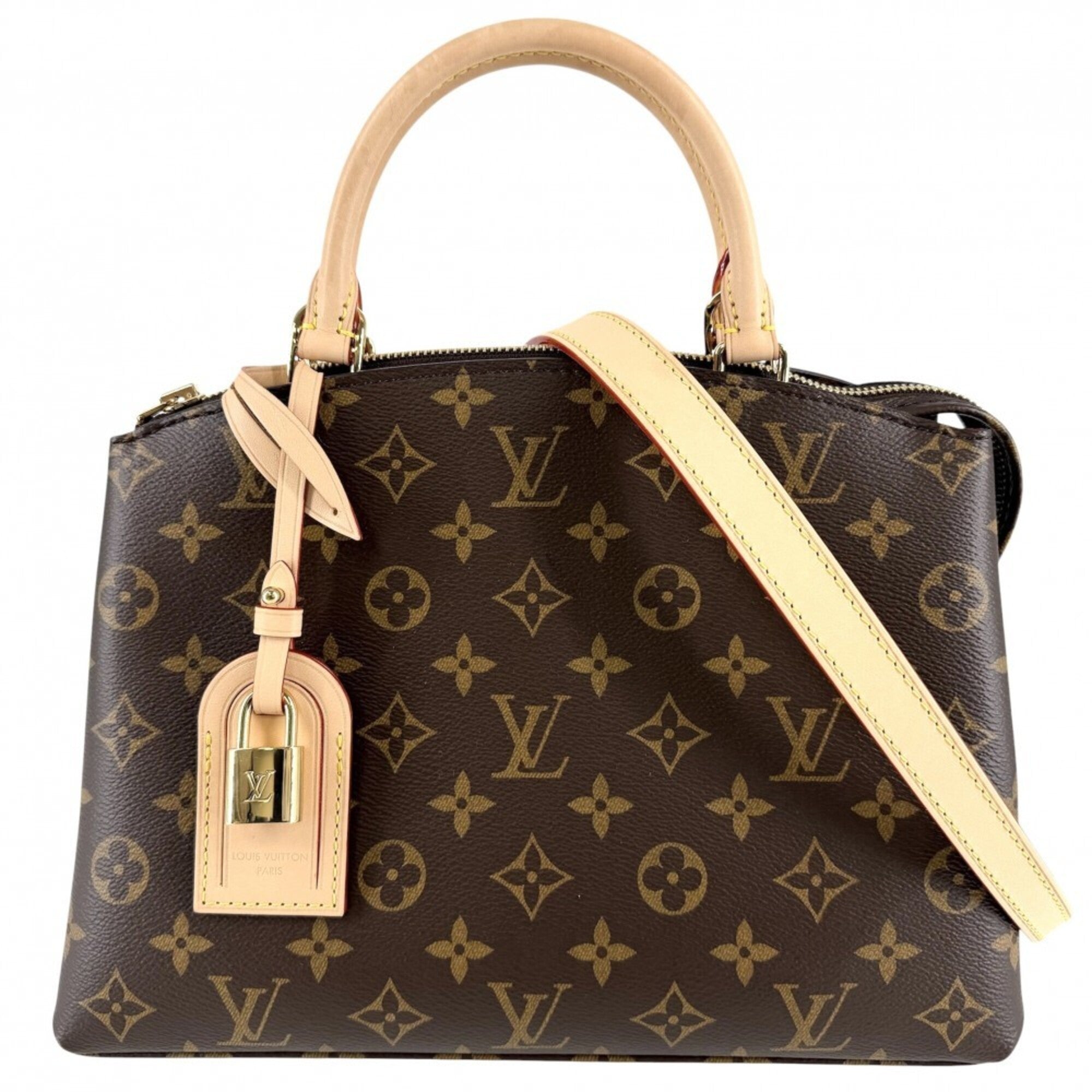 Louis Vuitton Brown Monogram Canvas Handbag Shoulder Bag (Pre-Owned)