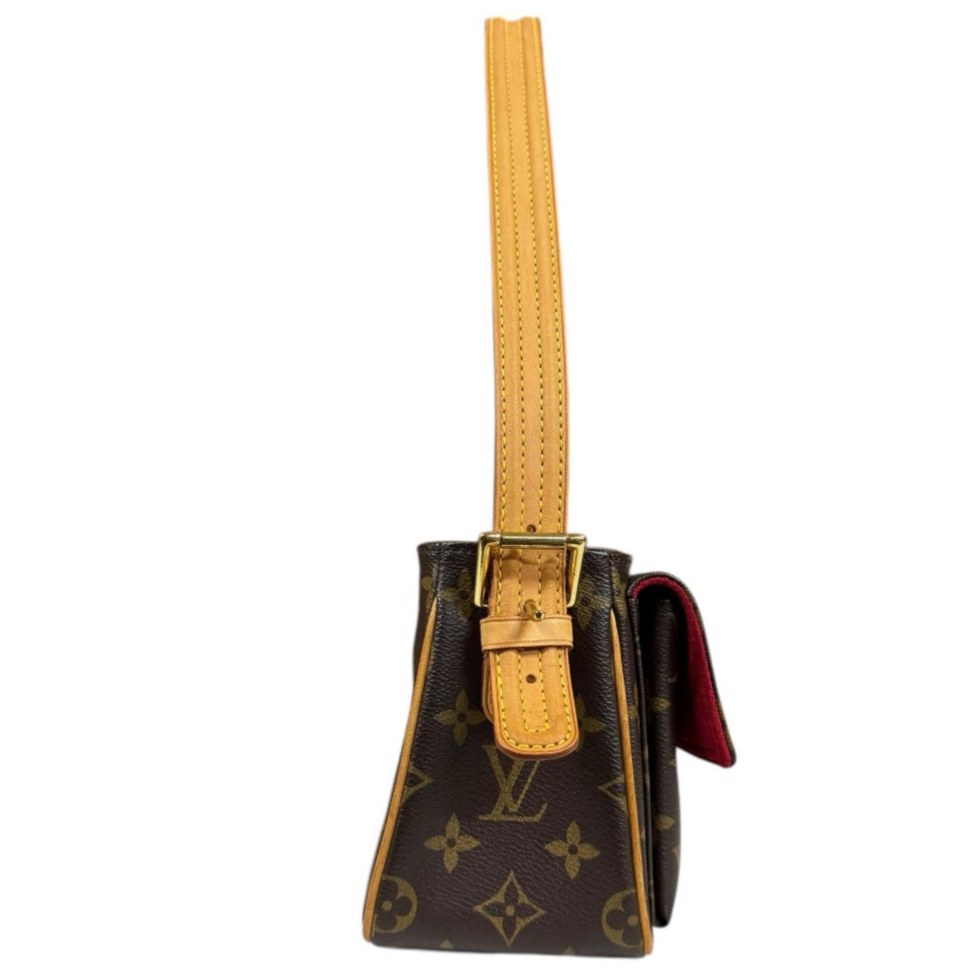 Louis Vuitton Brown Monogram Canvas Shoulder Bag (Pre-Owned)