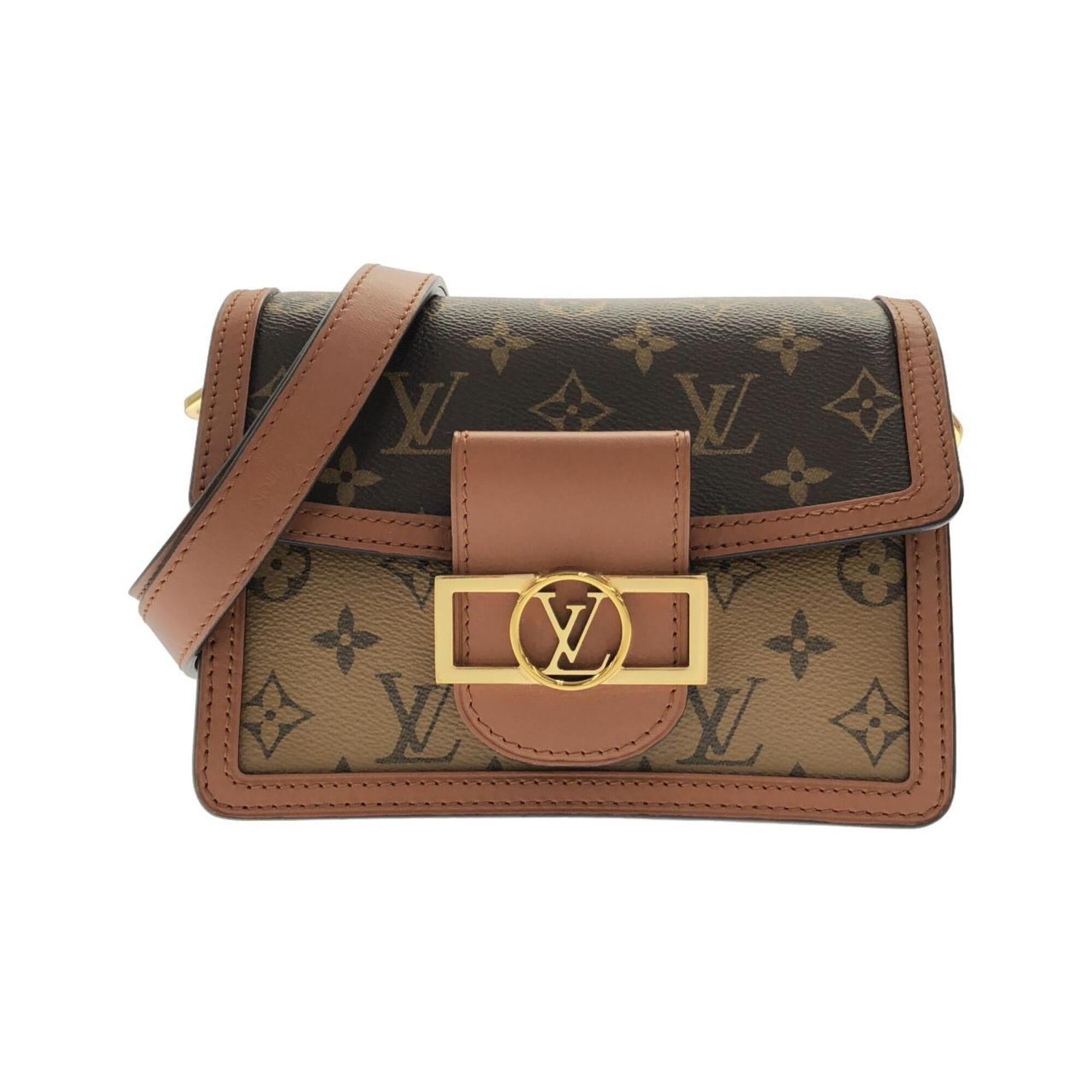 Louis Vuitton Monogram Reverse Marron Coated Canvas Shoulder Bag (Pre-Owned)