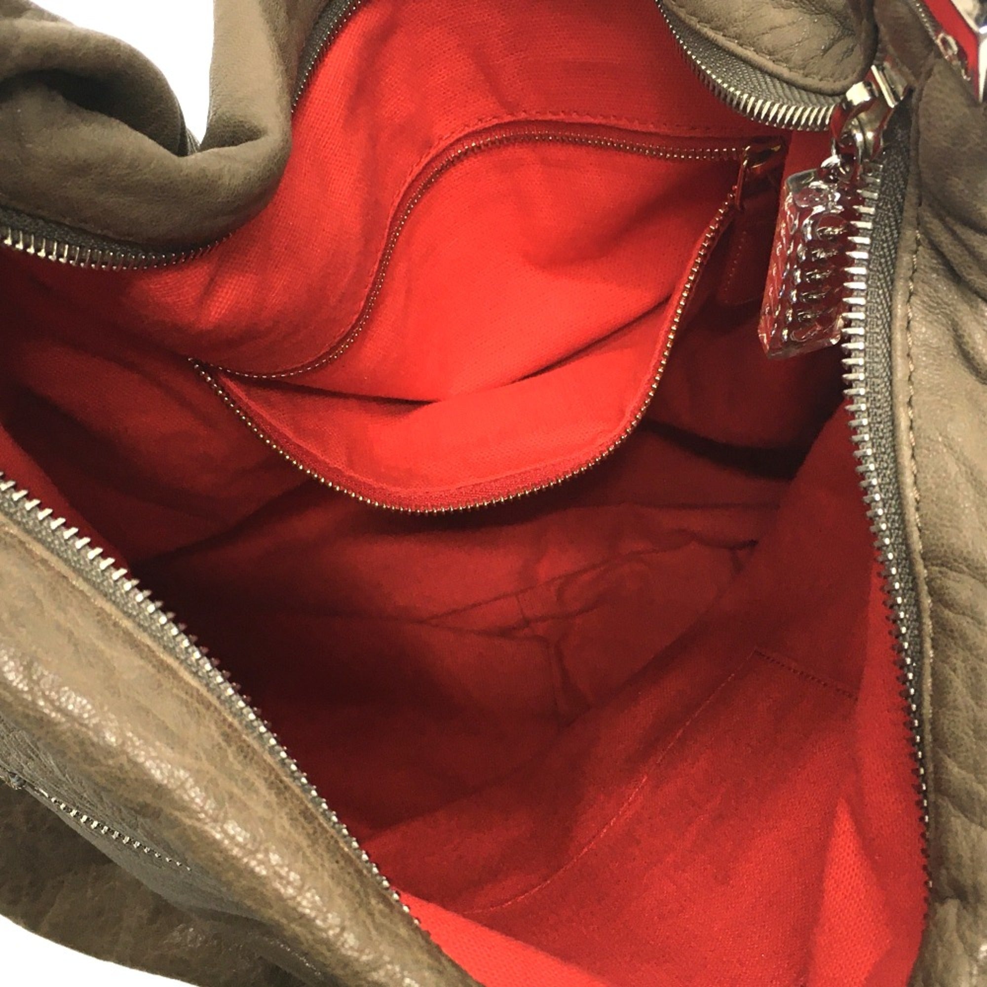 Christian Louboutin Brown Leather Shoulder Bag (Pre-Owned)