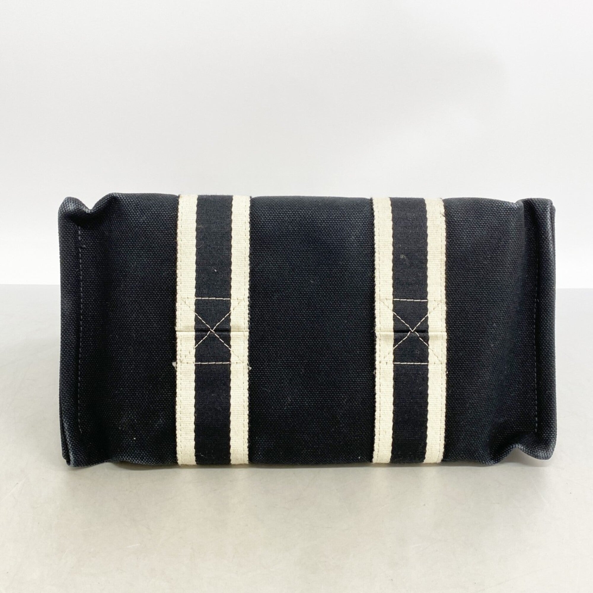 Hermes Black Canvas Tote Bag (Pre-Owned)