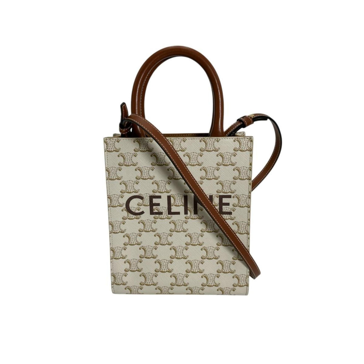 Celine White Pvc Handbag (Pre-Owned)