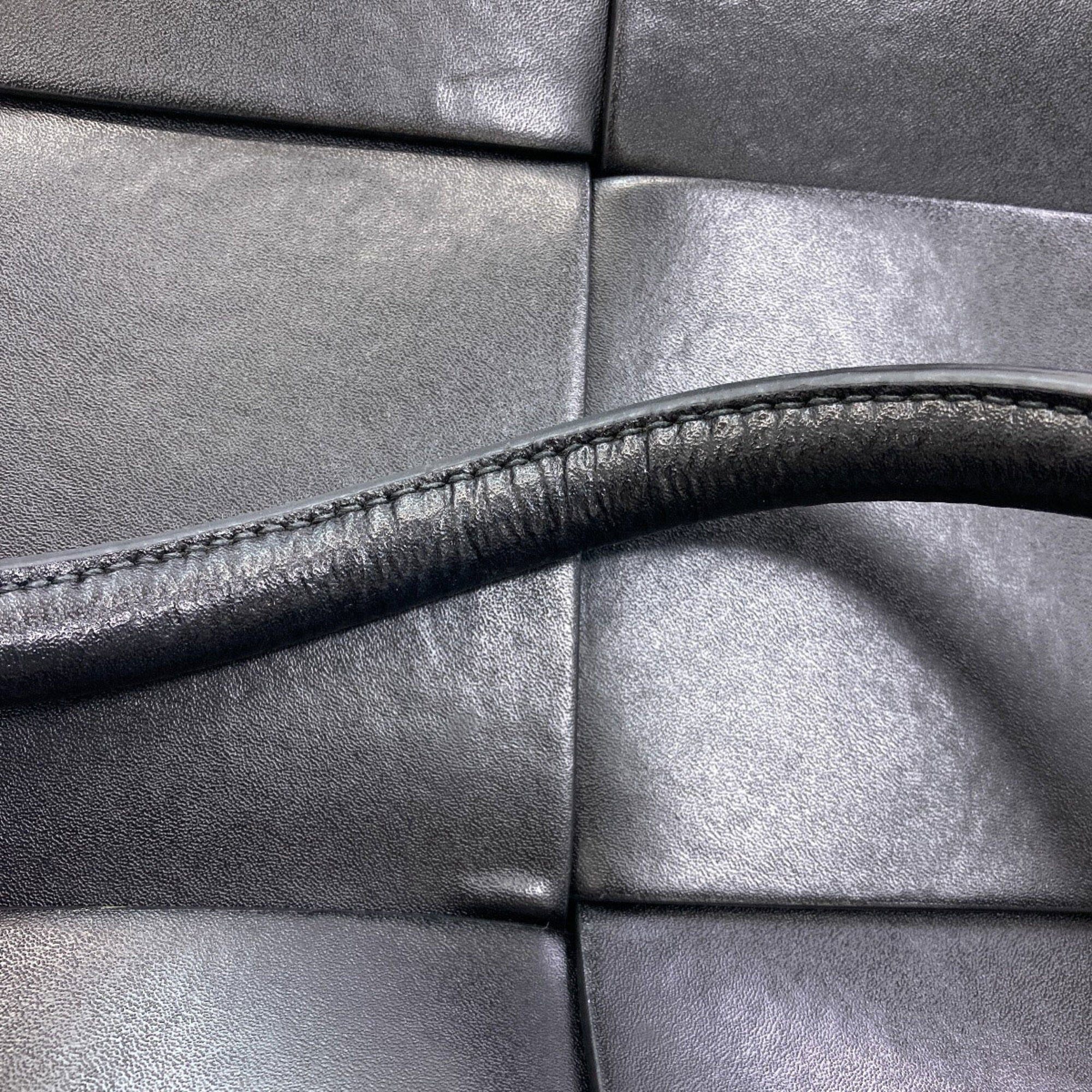 Bottega Veneta Black Leather Tote Bag (Pre-Owned)