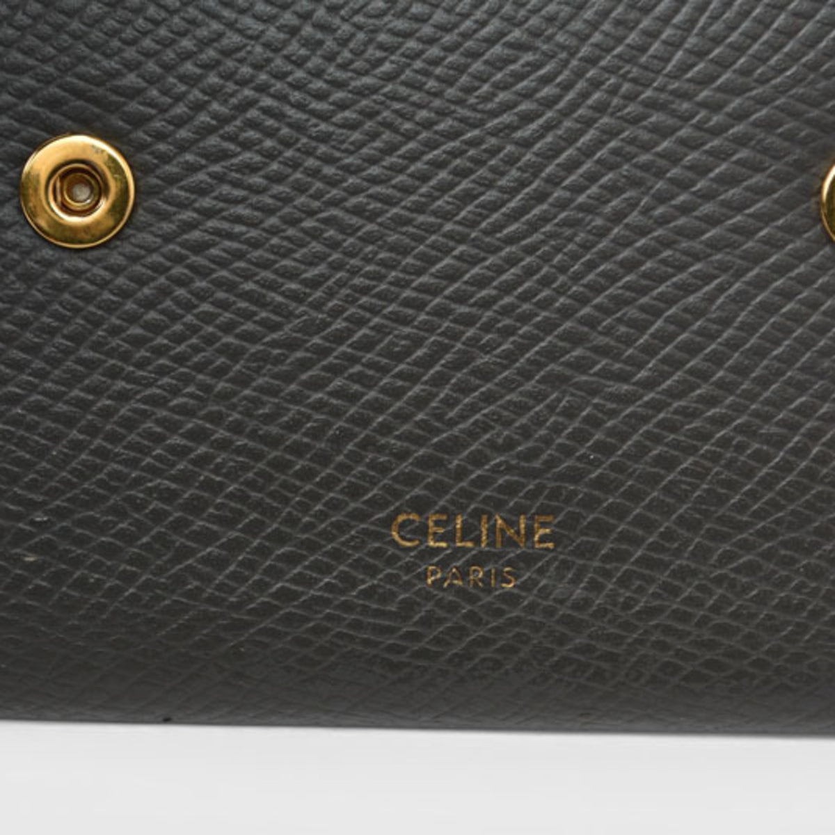 Celine Gray Leather Wallet (Tri-Fold) (Pre-Owned)